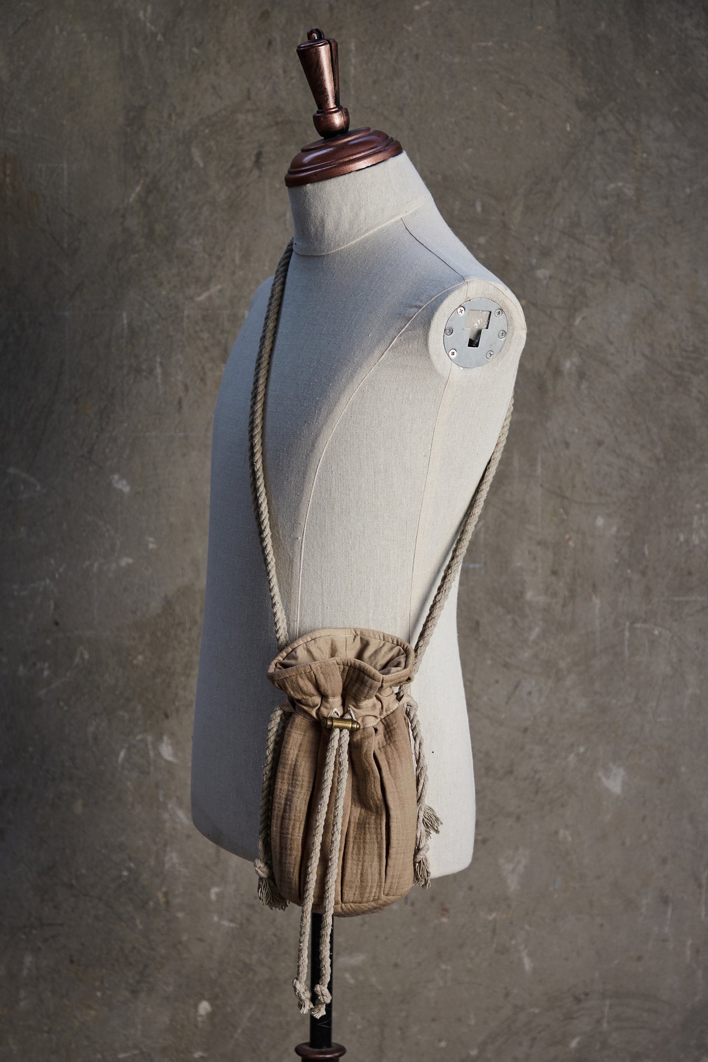 Accordion Drawstring Pouch Bag