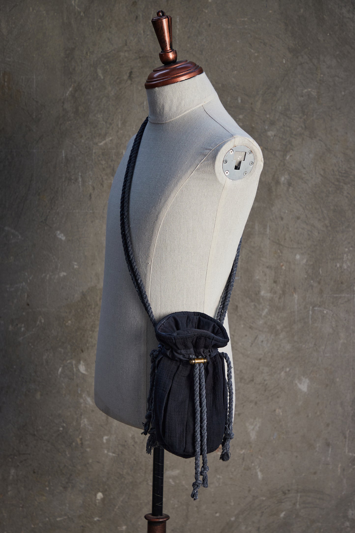 Accordion Drawstring Pouch Bag