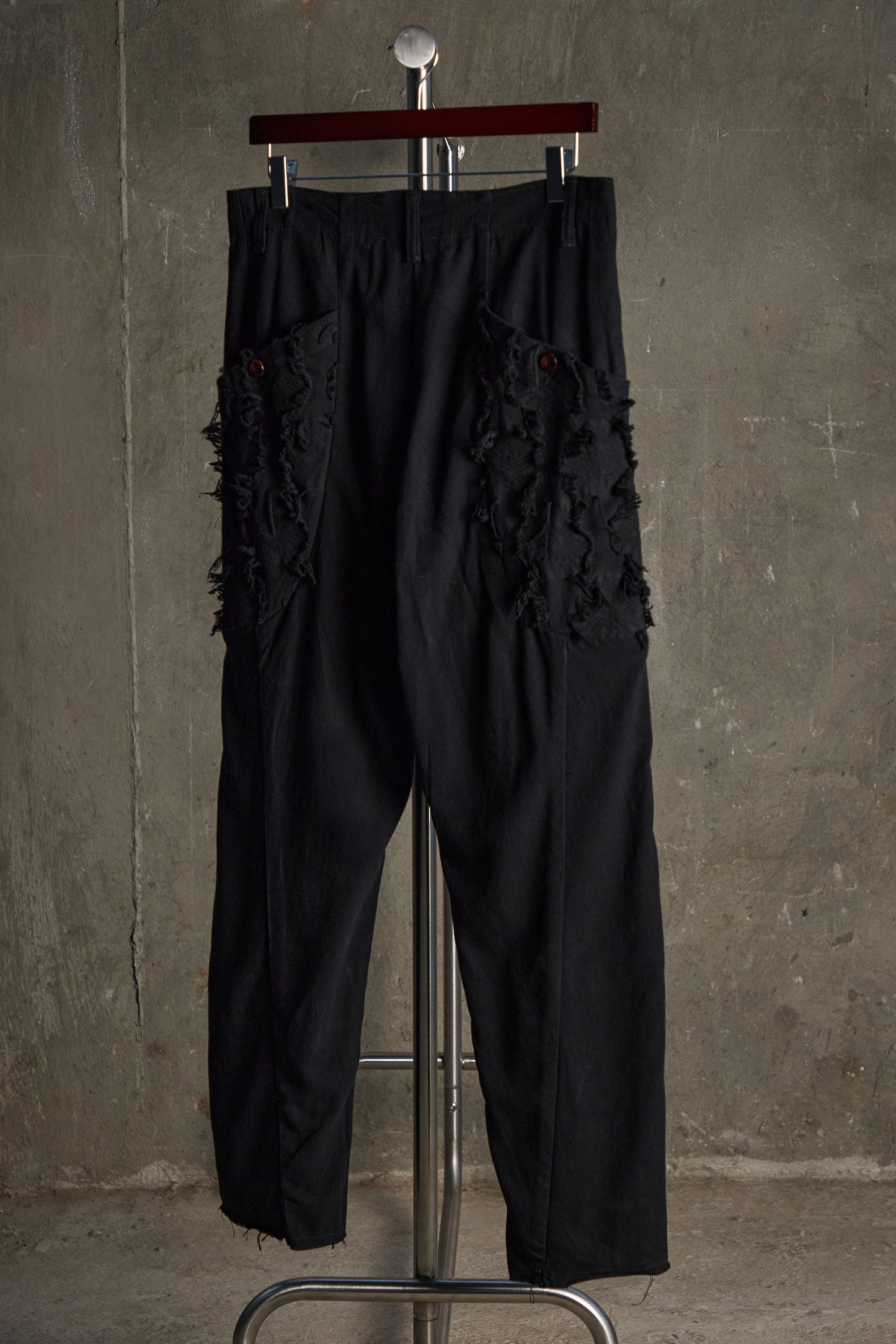 Fringe Jacquard Straight-Leg Pants