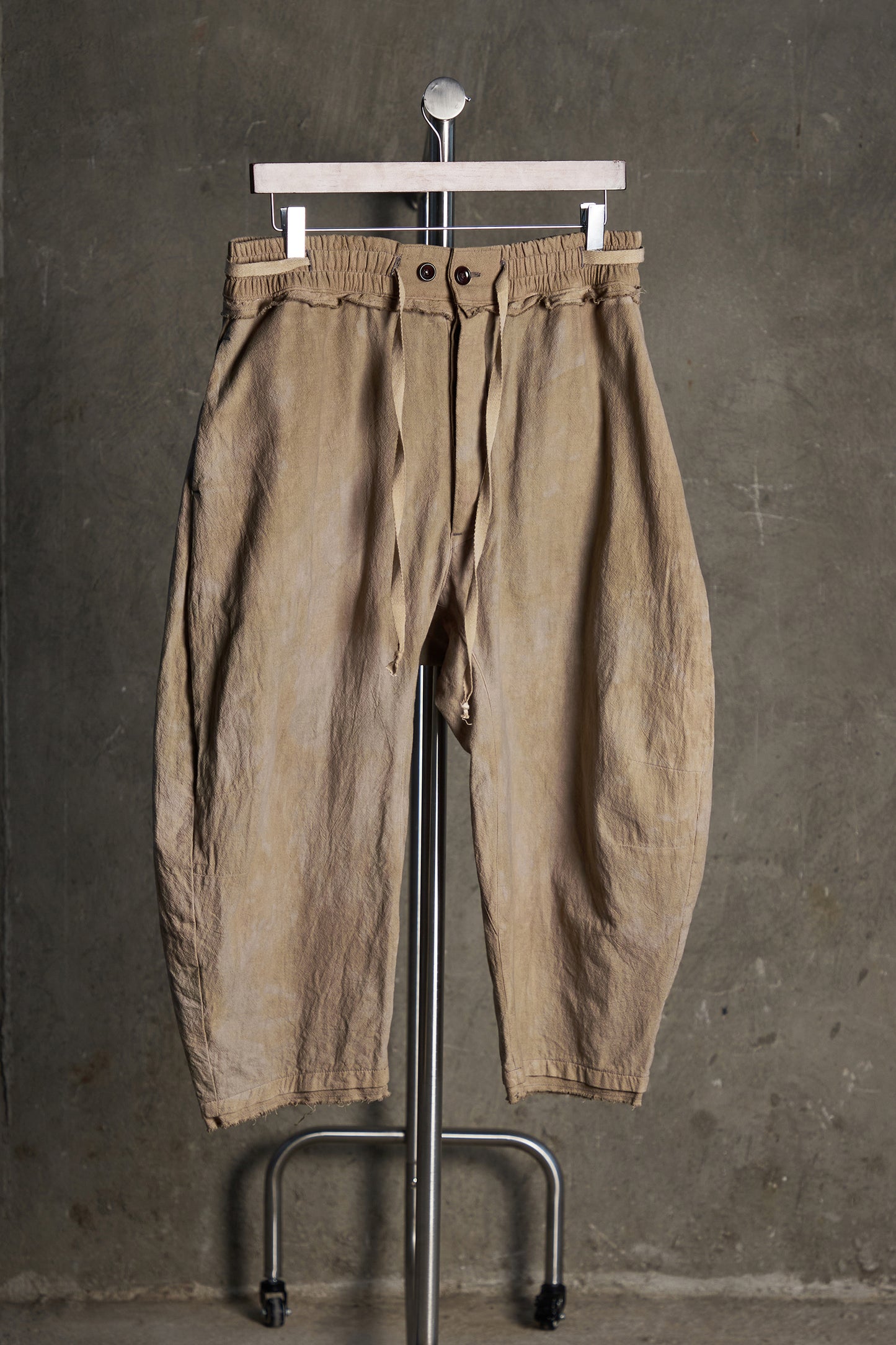 Drawstring Curved Pants