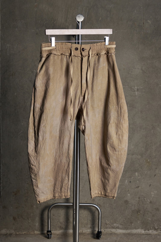 Drawstring Curved Pants