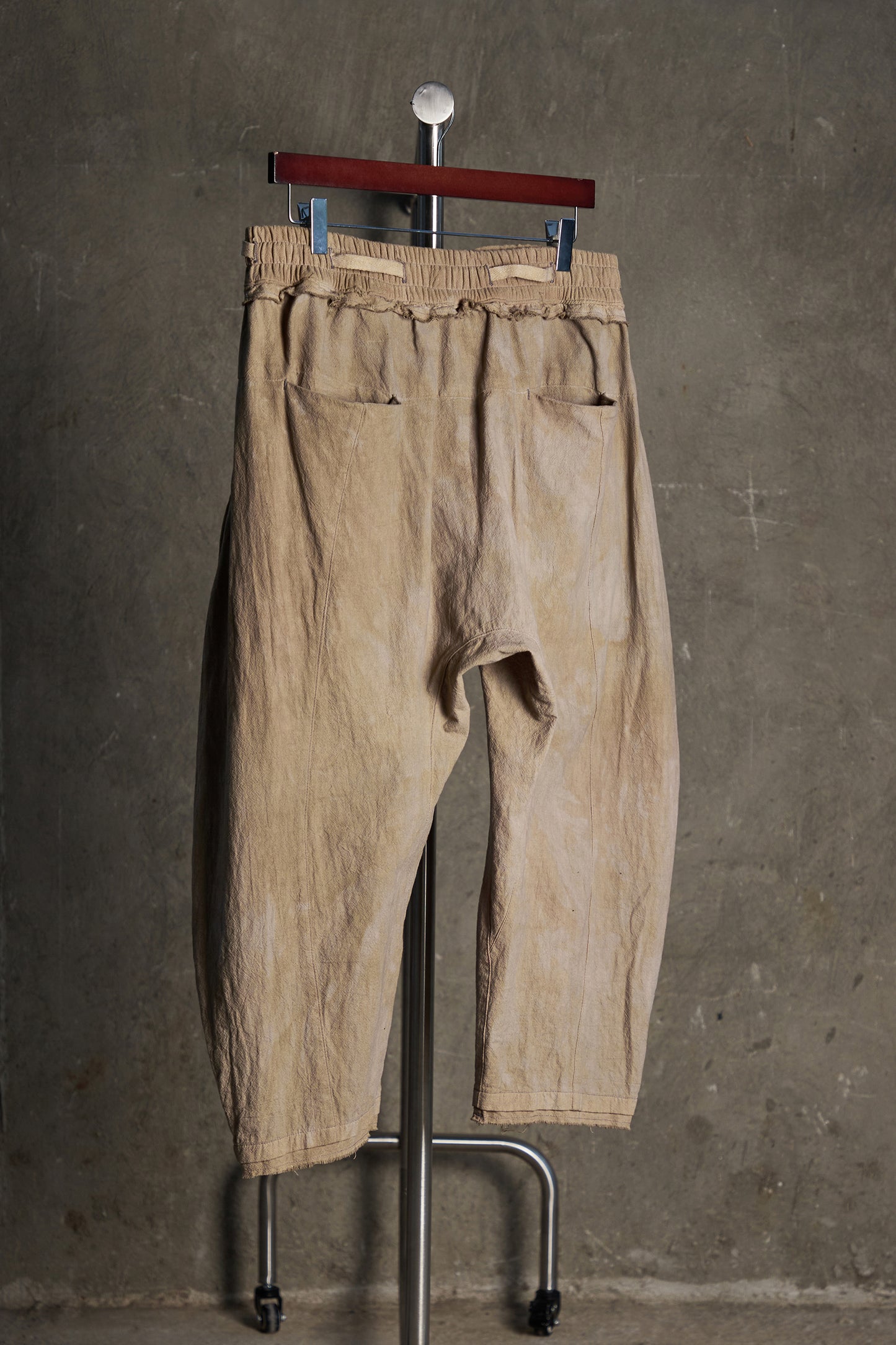 Drawstring Curved Pants