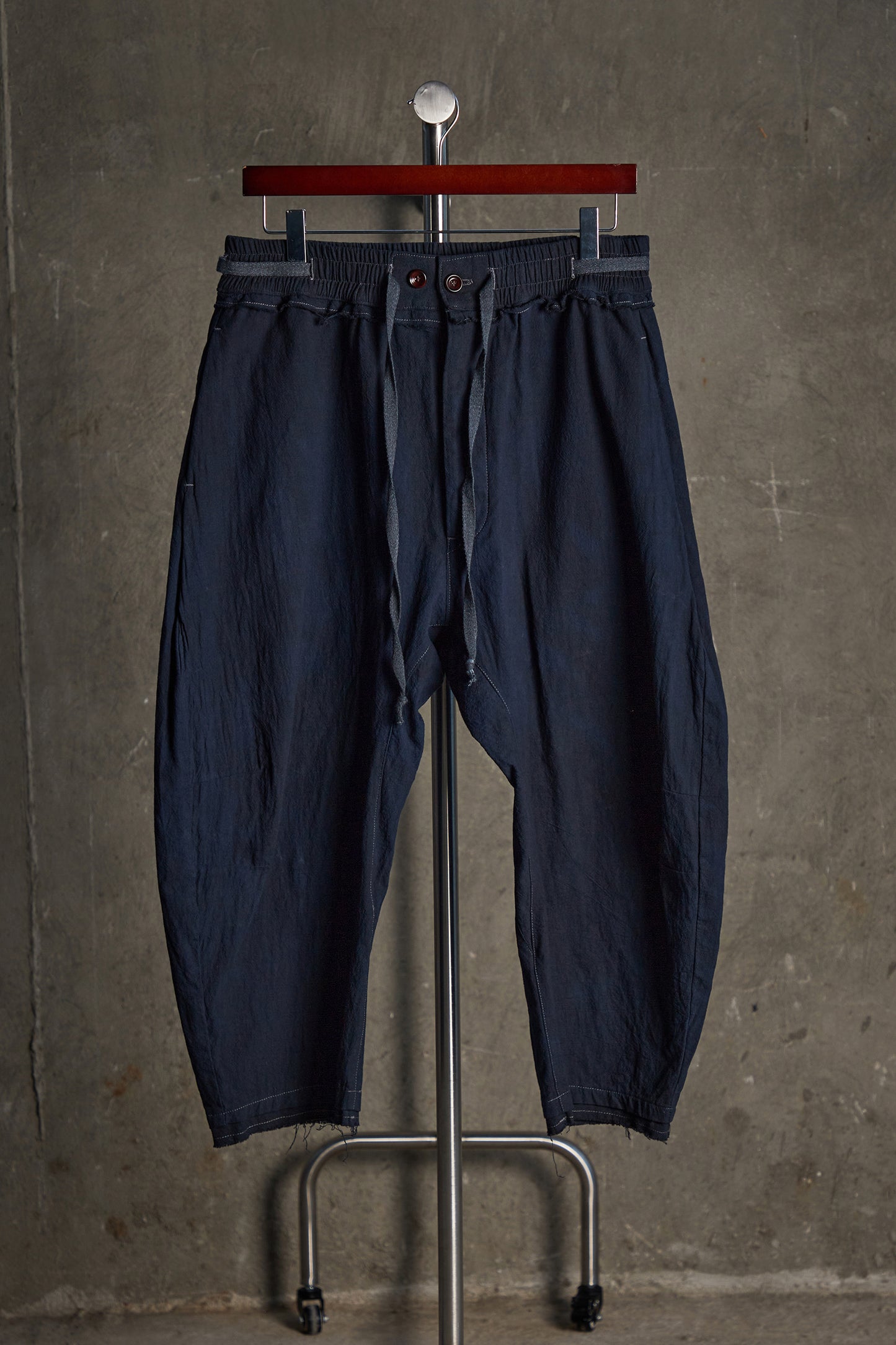 Drawstring Curved Pants
