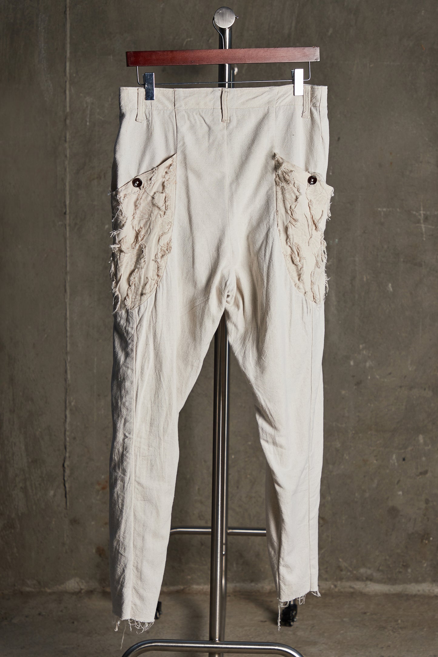 Fringe Jacquard Straight-Leg Pants