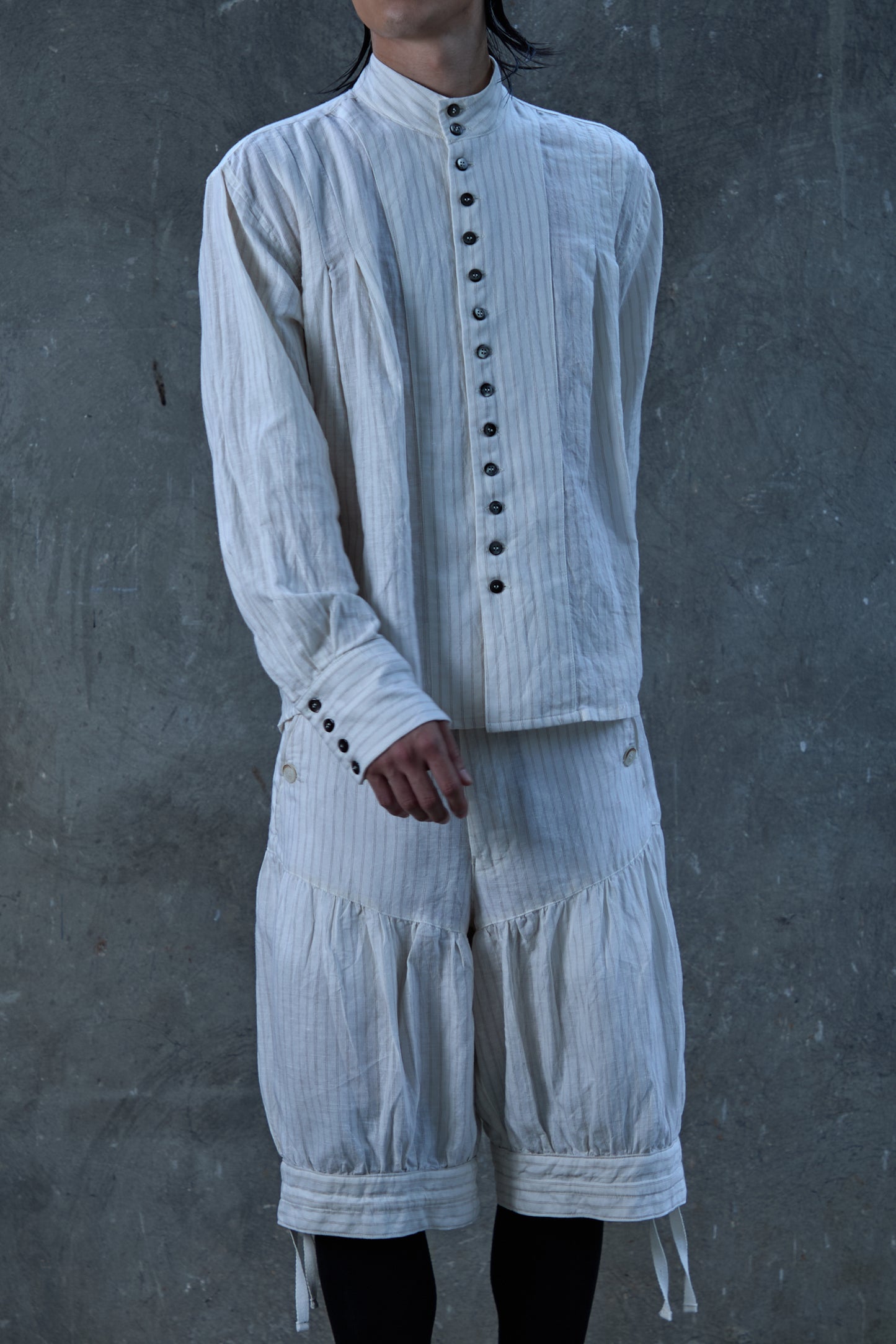 Pleated Smock Shirt
