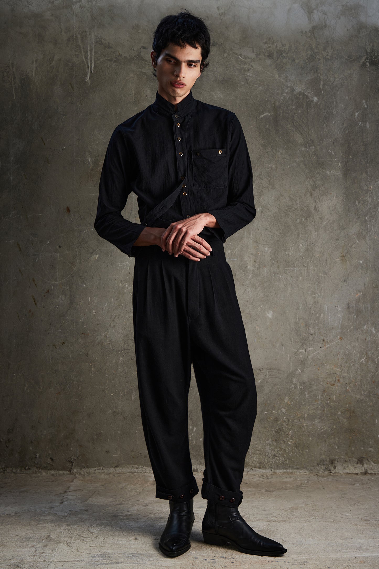 Multi-Button L/S Shirt