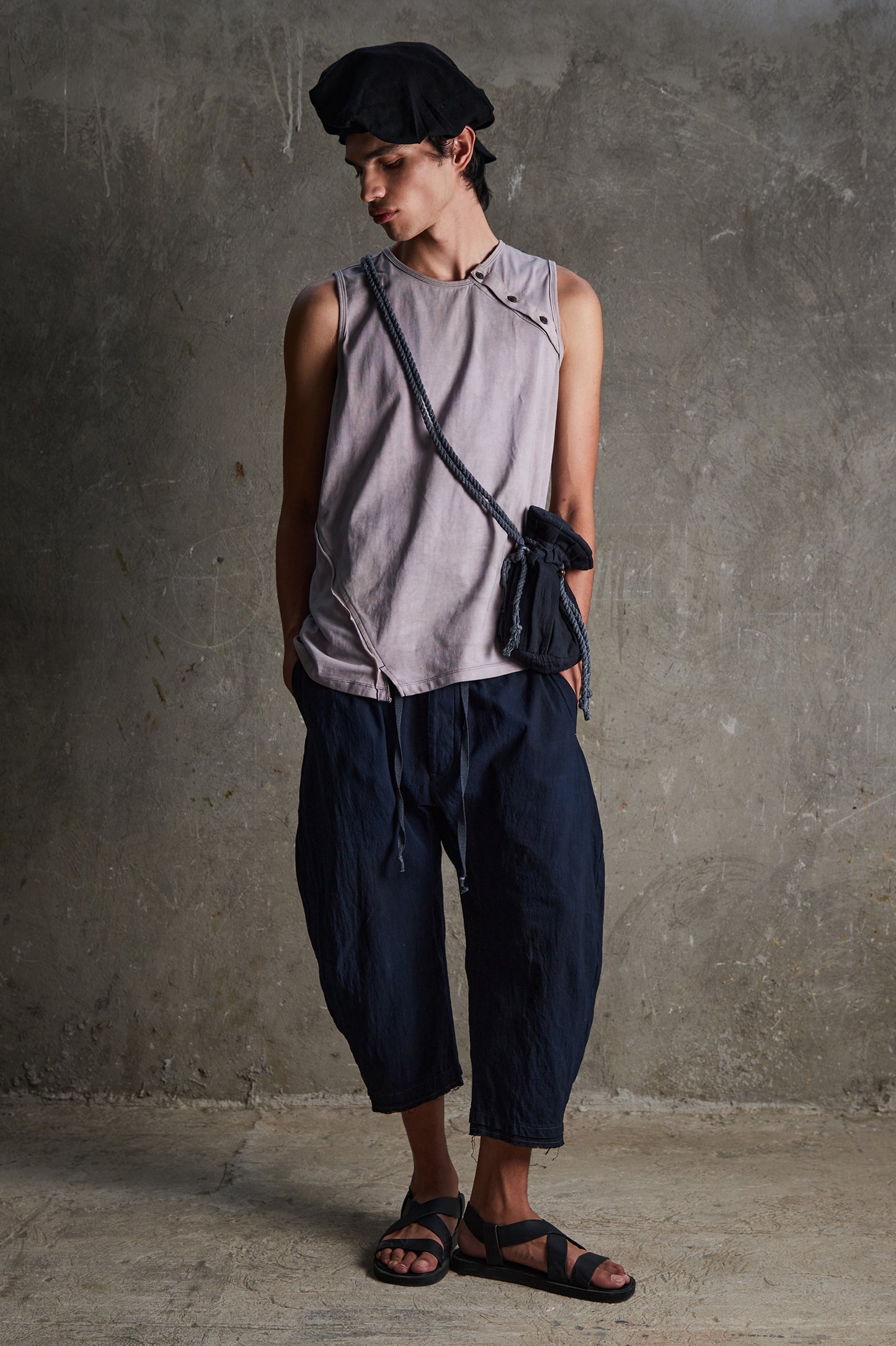 Accordion Drawstring Pouch Bag