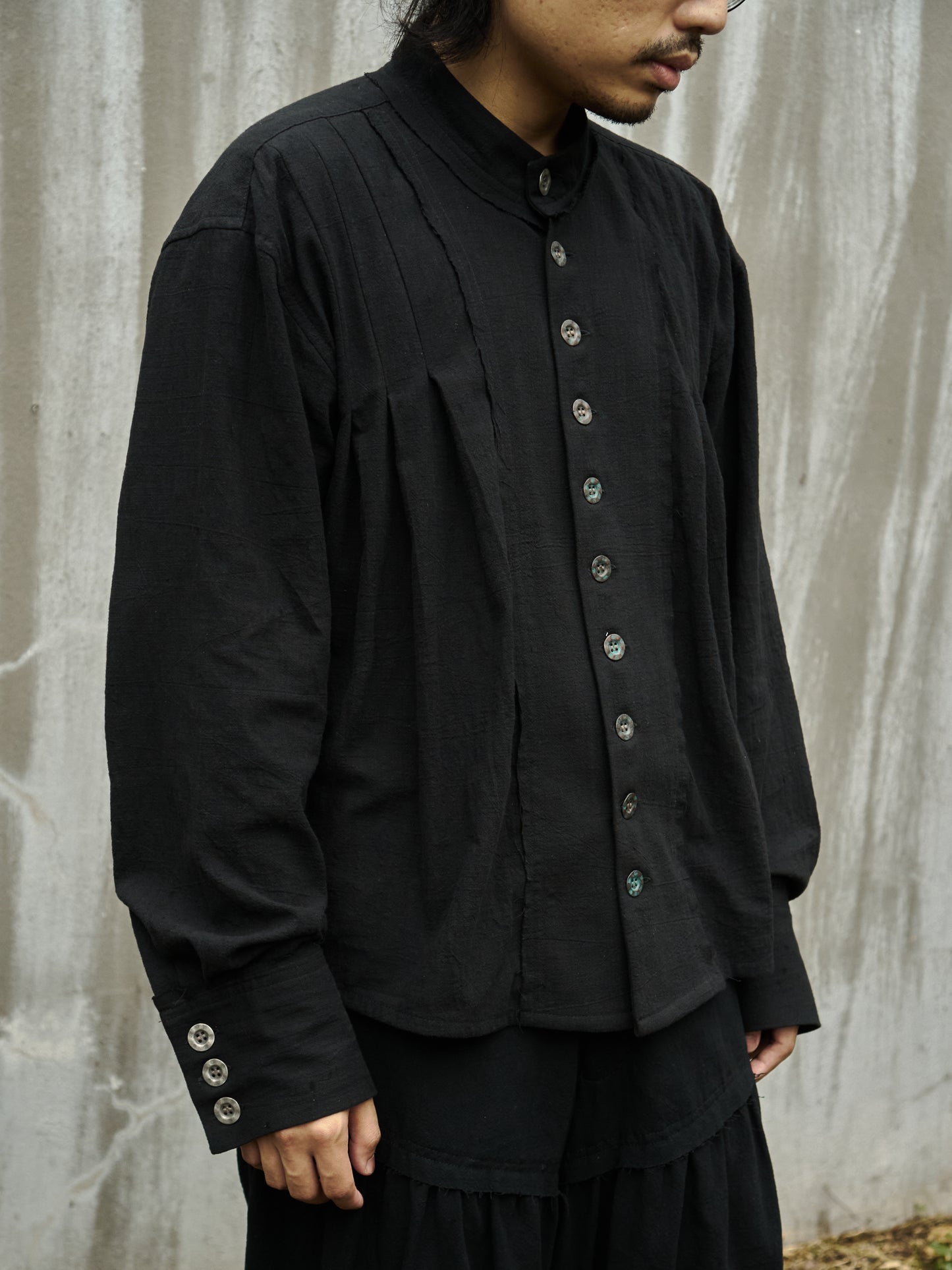 Pleated Smock Shirt