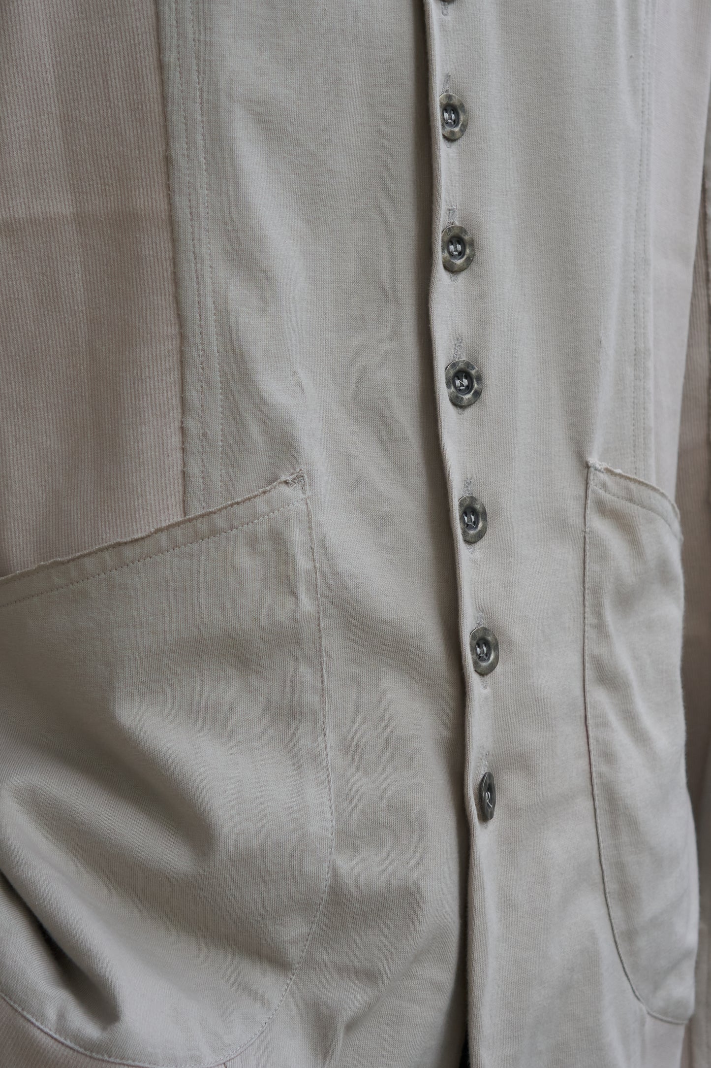 Switching Collarless Jacket