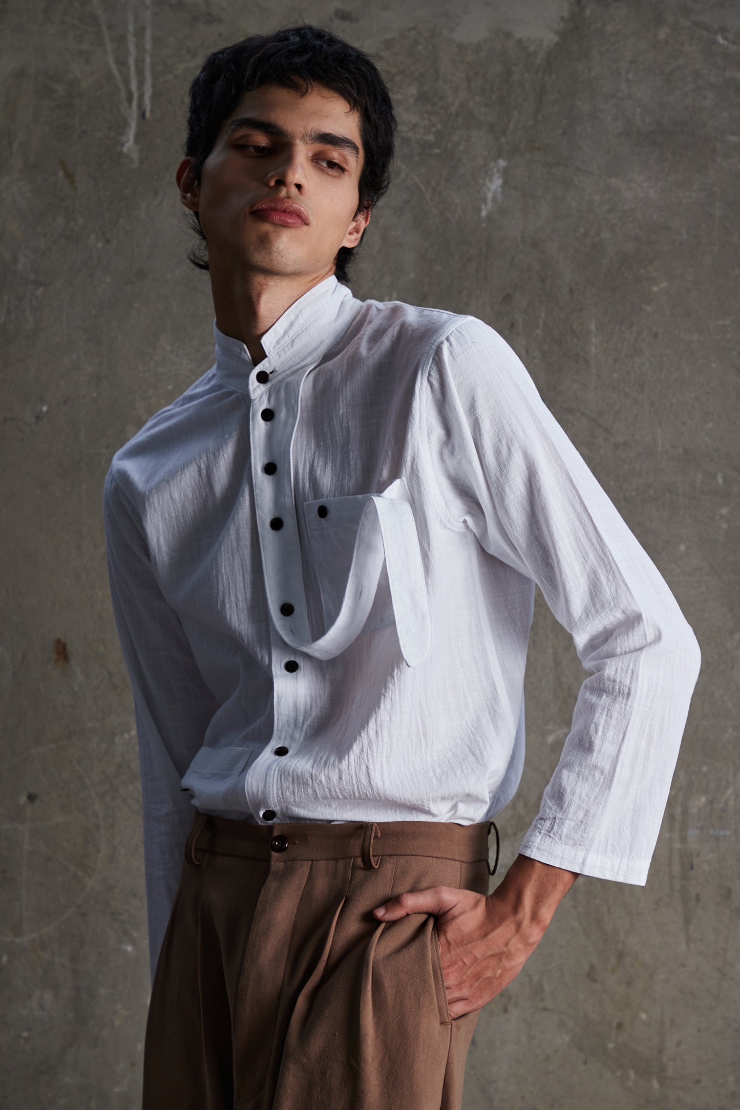 Multi-Button L/S Shirt