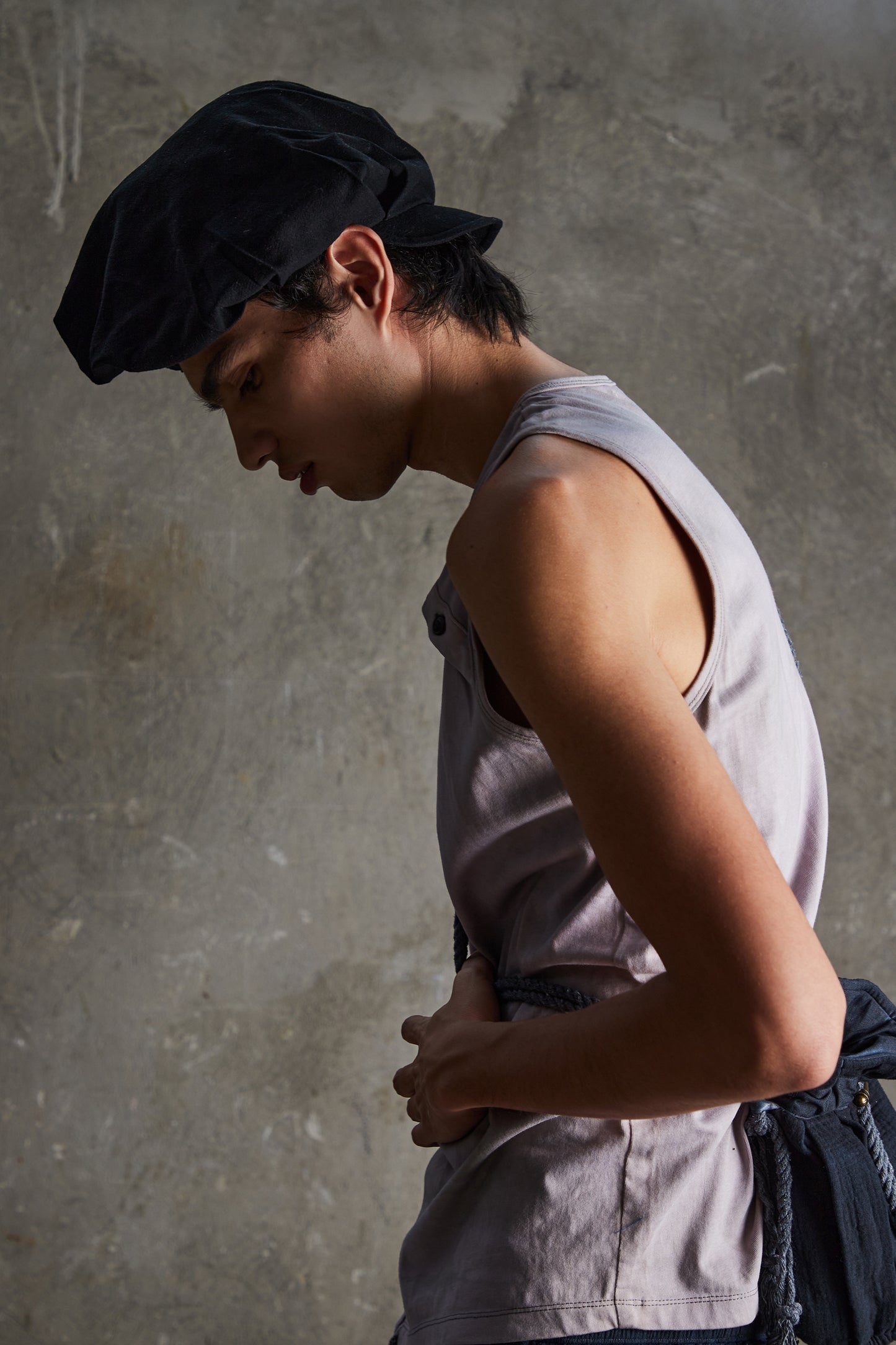 Oversized Pleated Hat