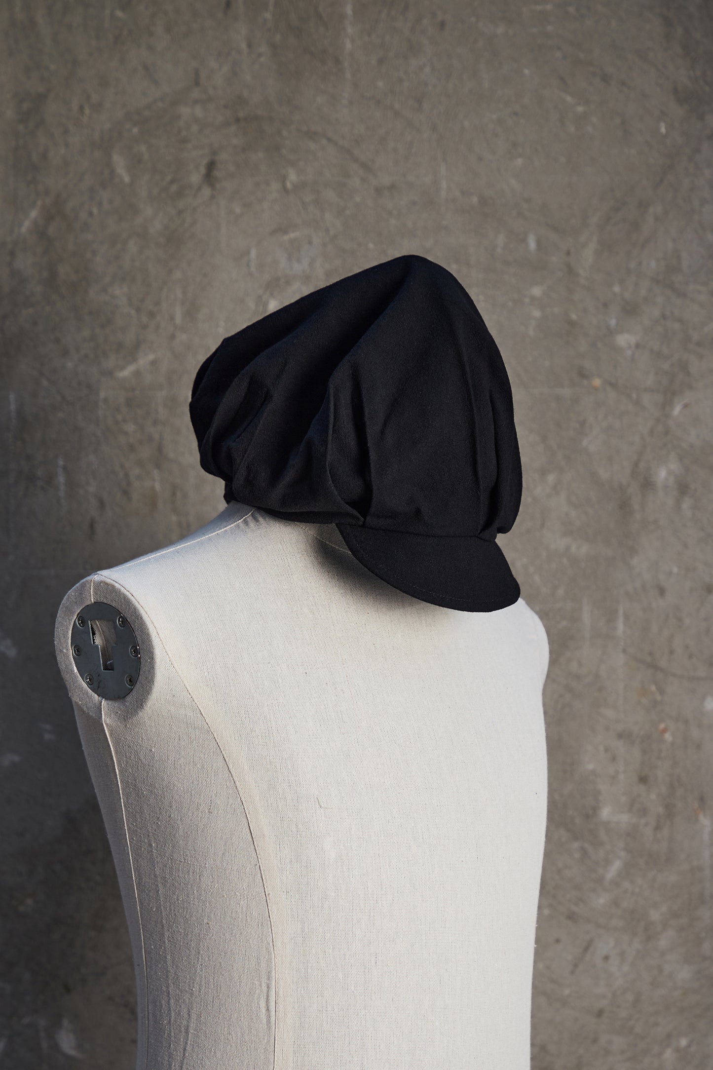 Oversized Pleated Hat