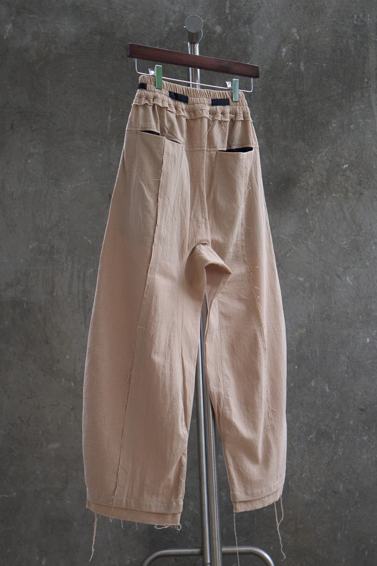Drawstring Curved Pants