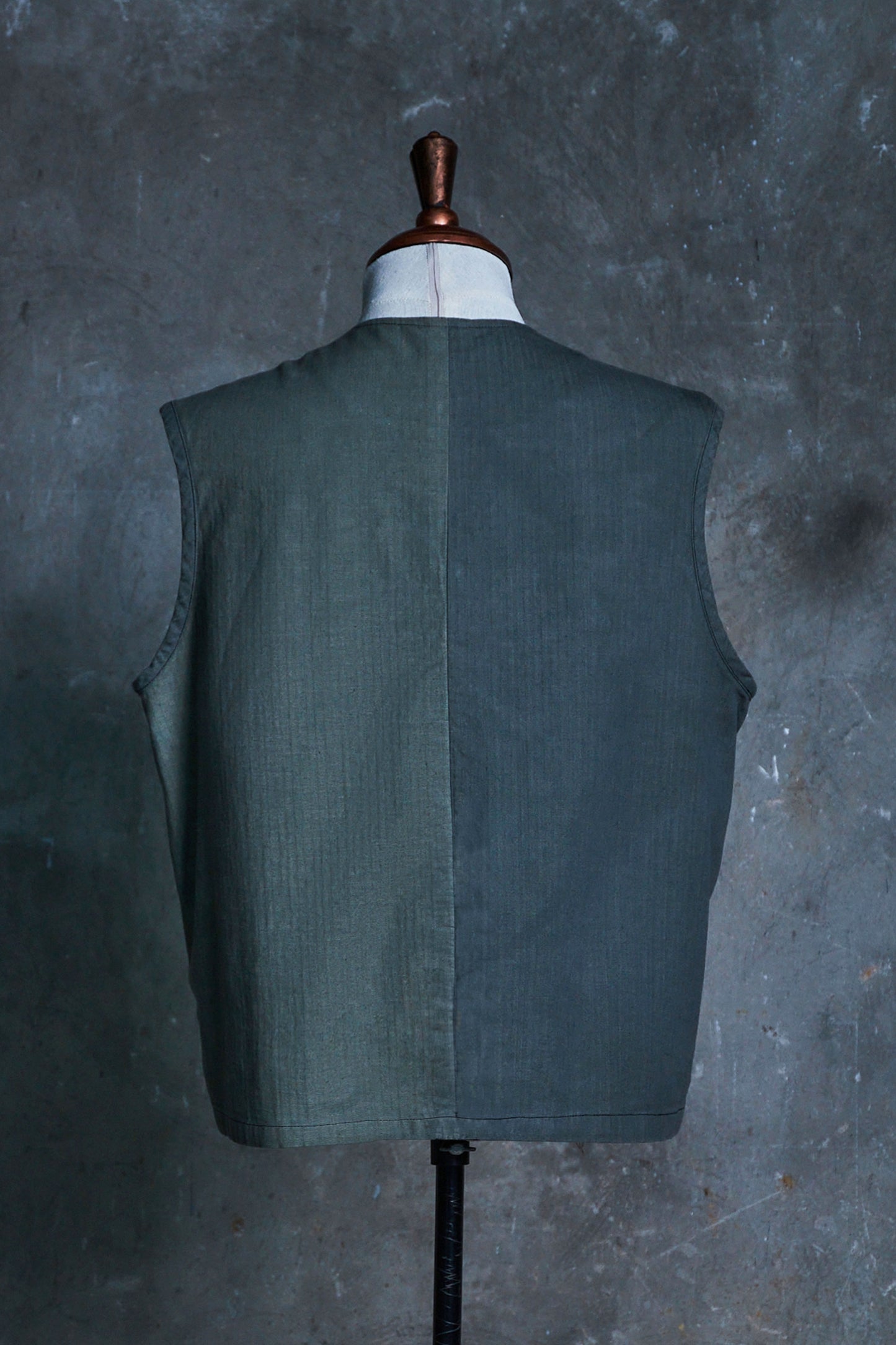 Overdyed Asymmetrical Vest