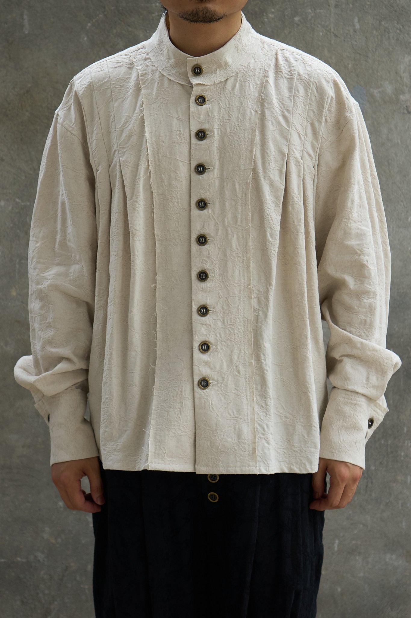 Pleated Smock Shirt
