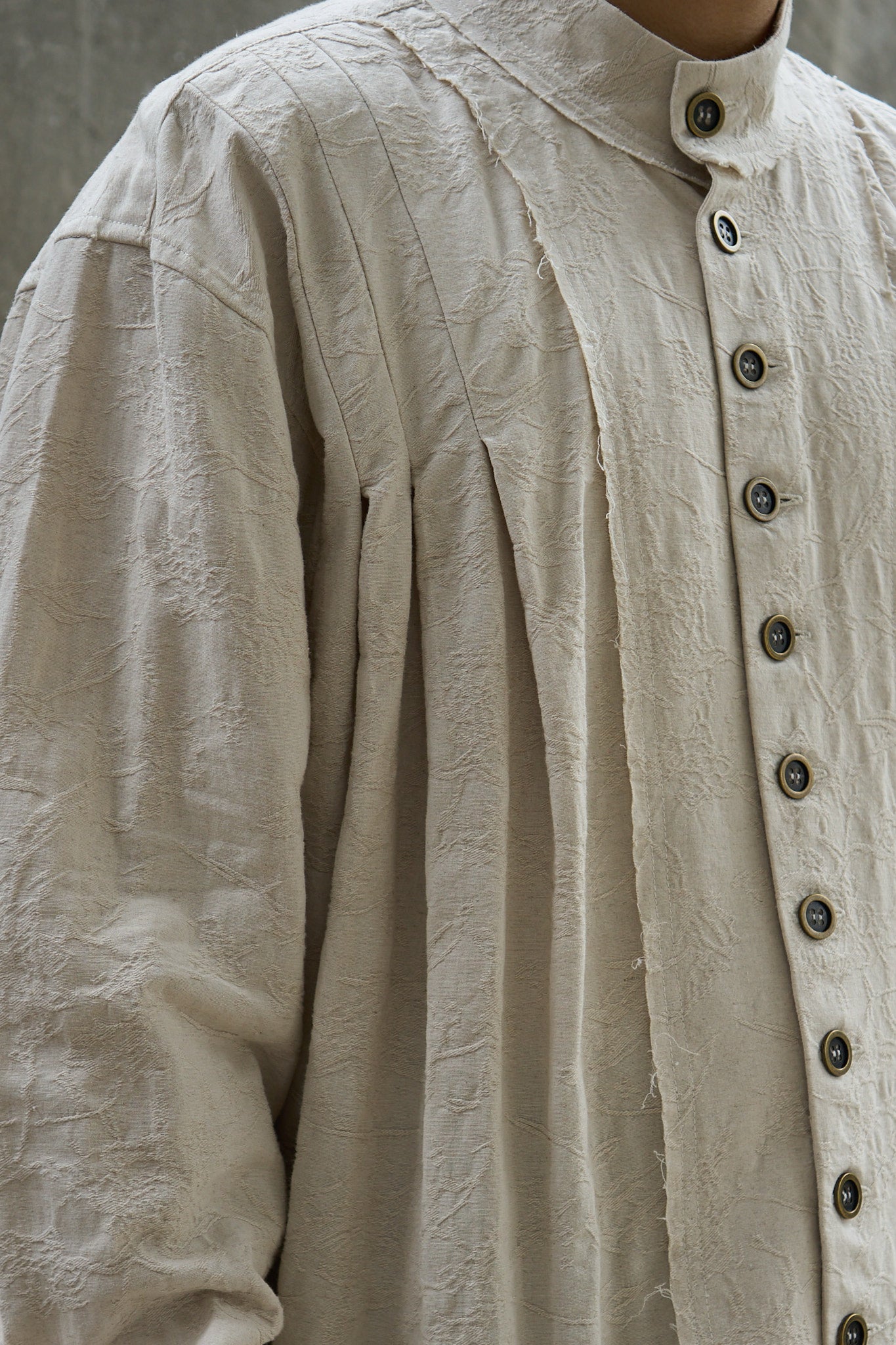 Pleated Smock Shirt