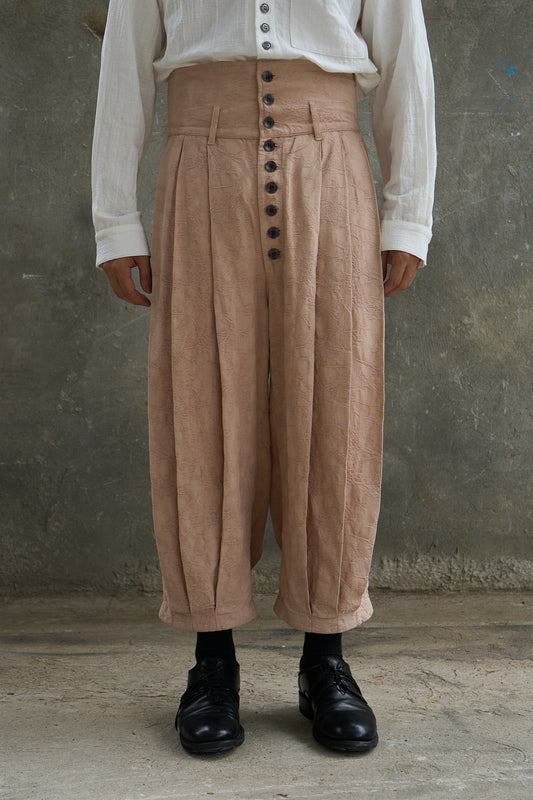 Multi-Pleated Corset Pants