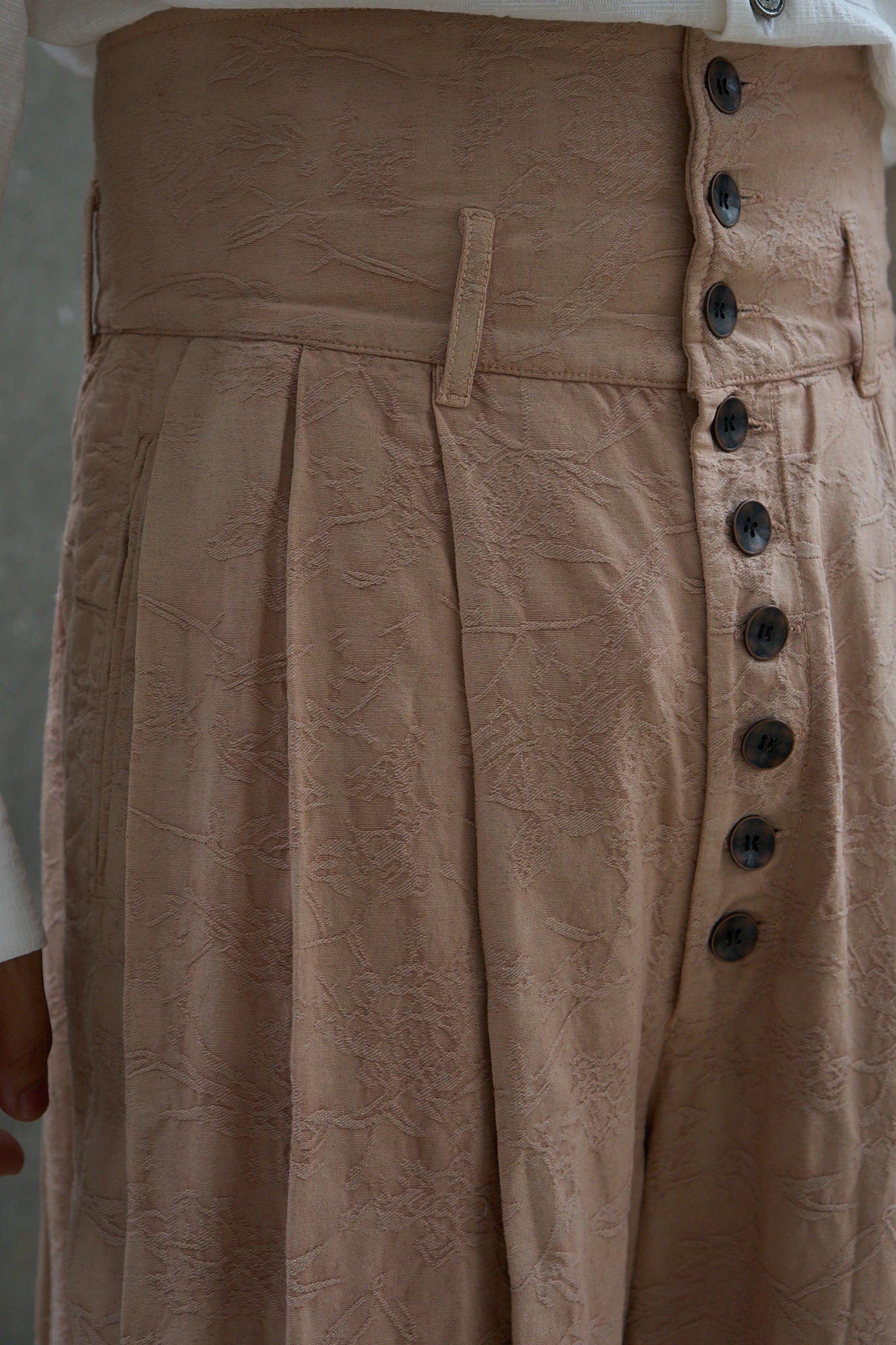 Multi-Pleated Corset Pants