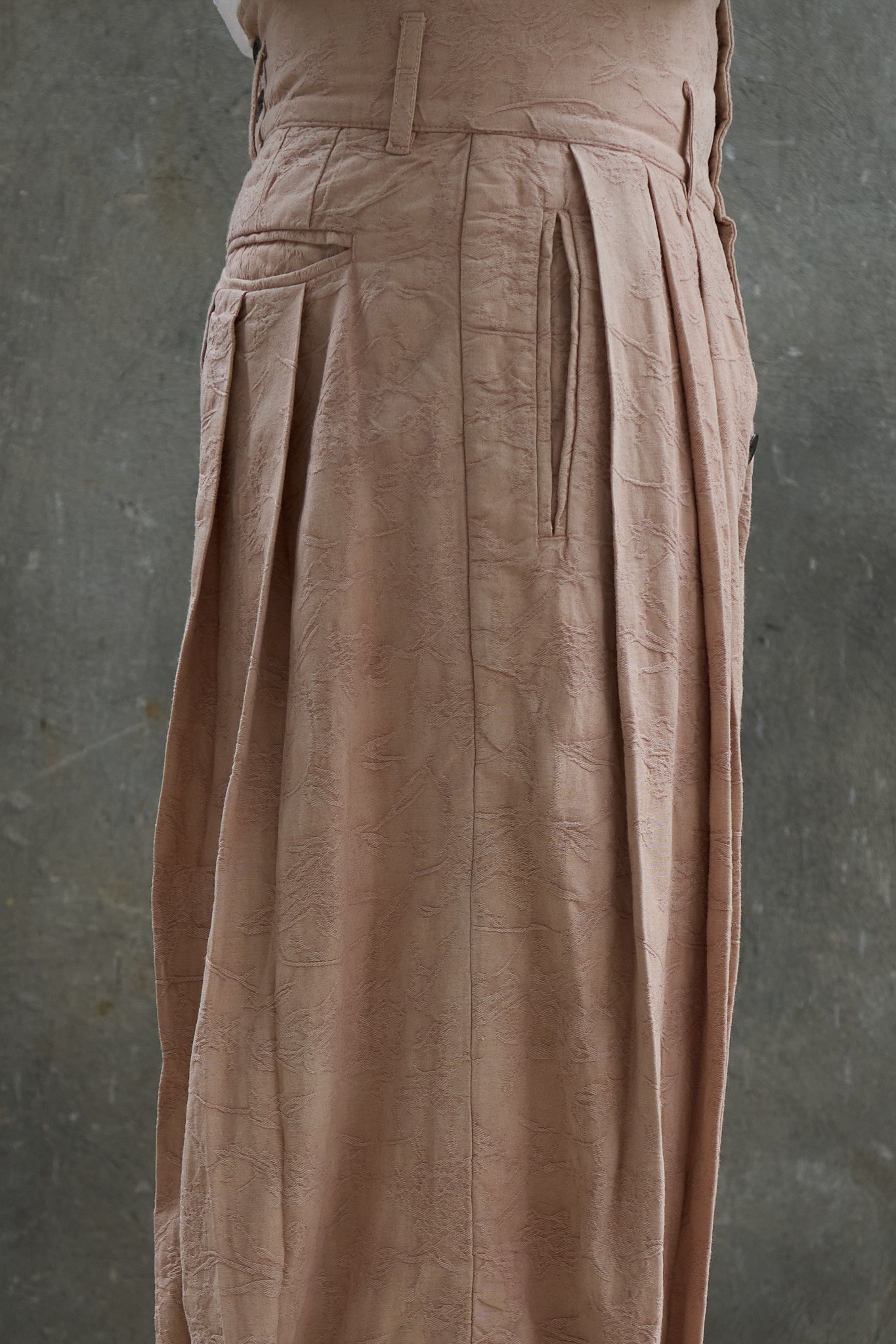 Multi-Pleated Corset Pants