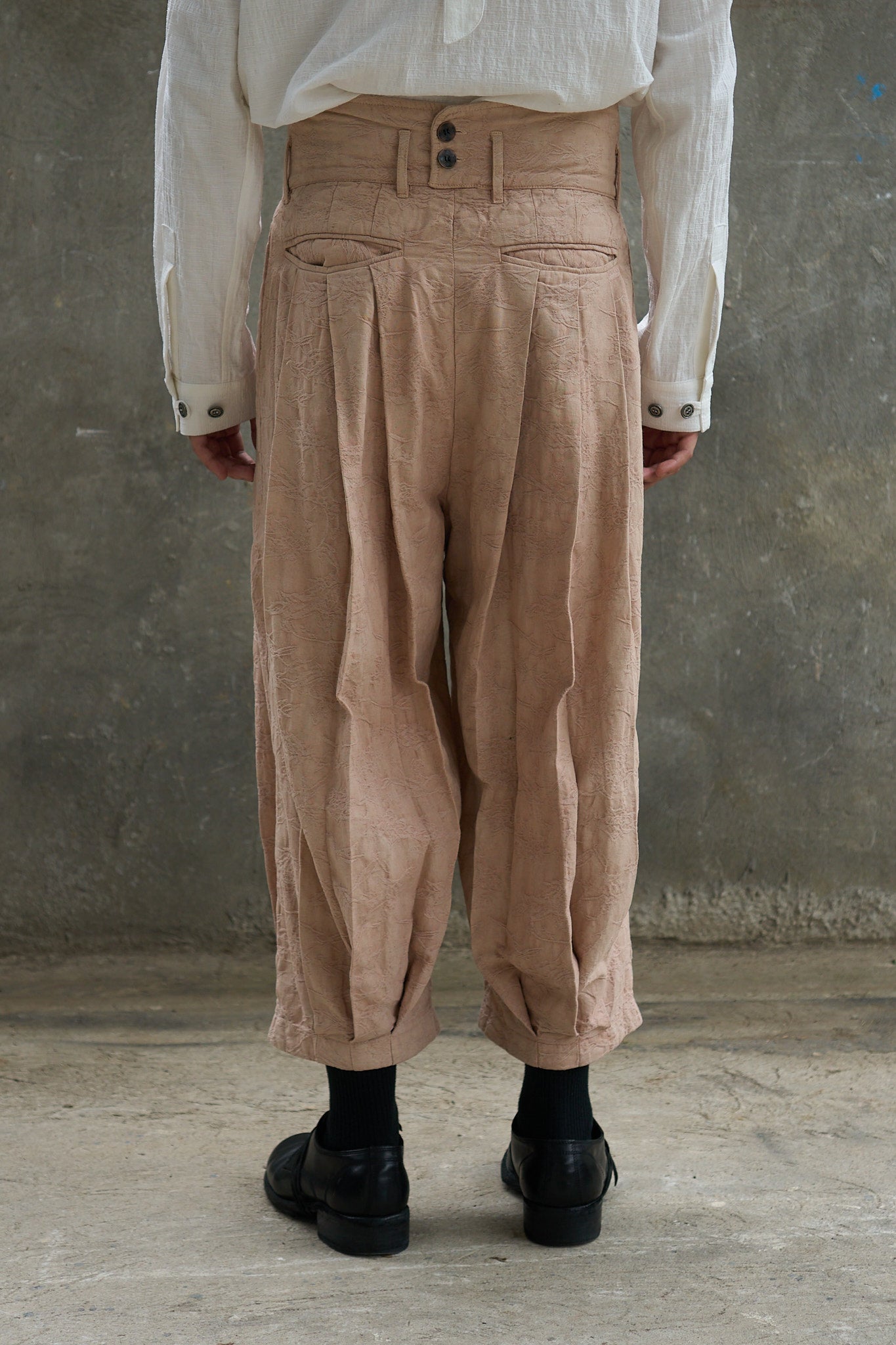 Multi-Pleated Corset Pants