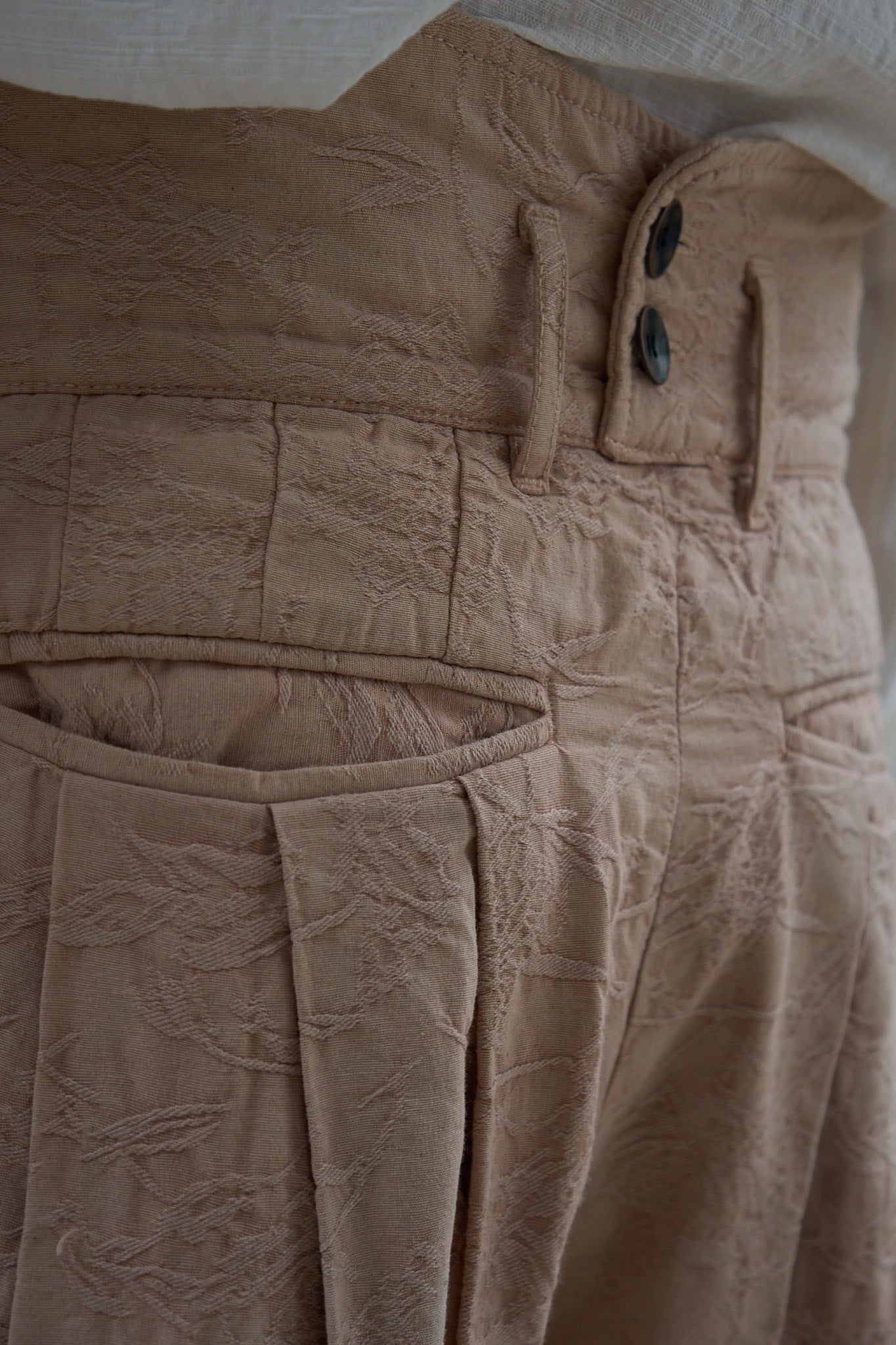 Multi-Pleated Corset Pants