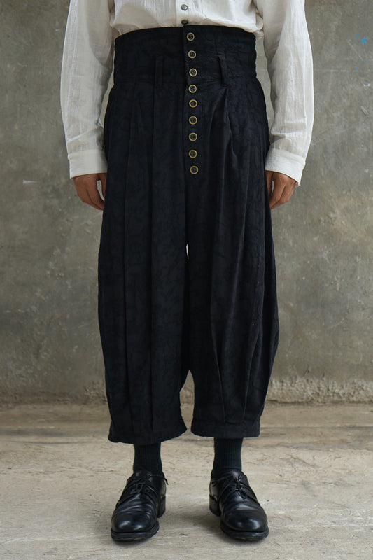 Multi-Pleated Corset Pants