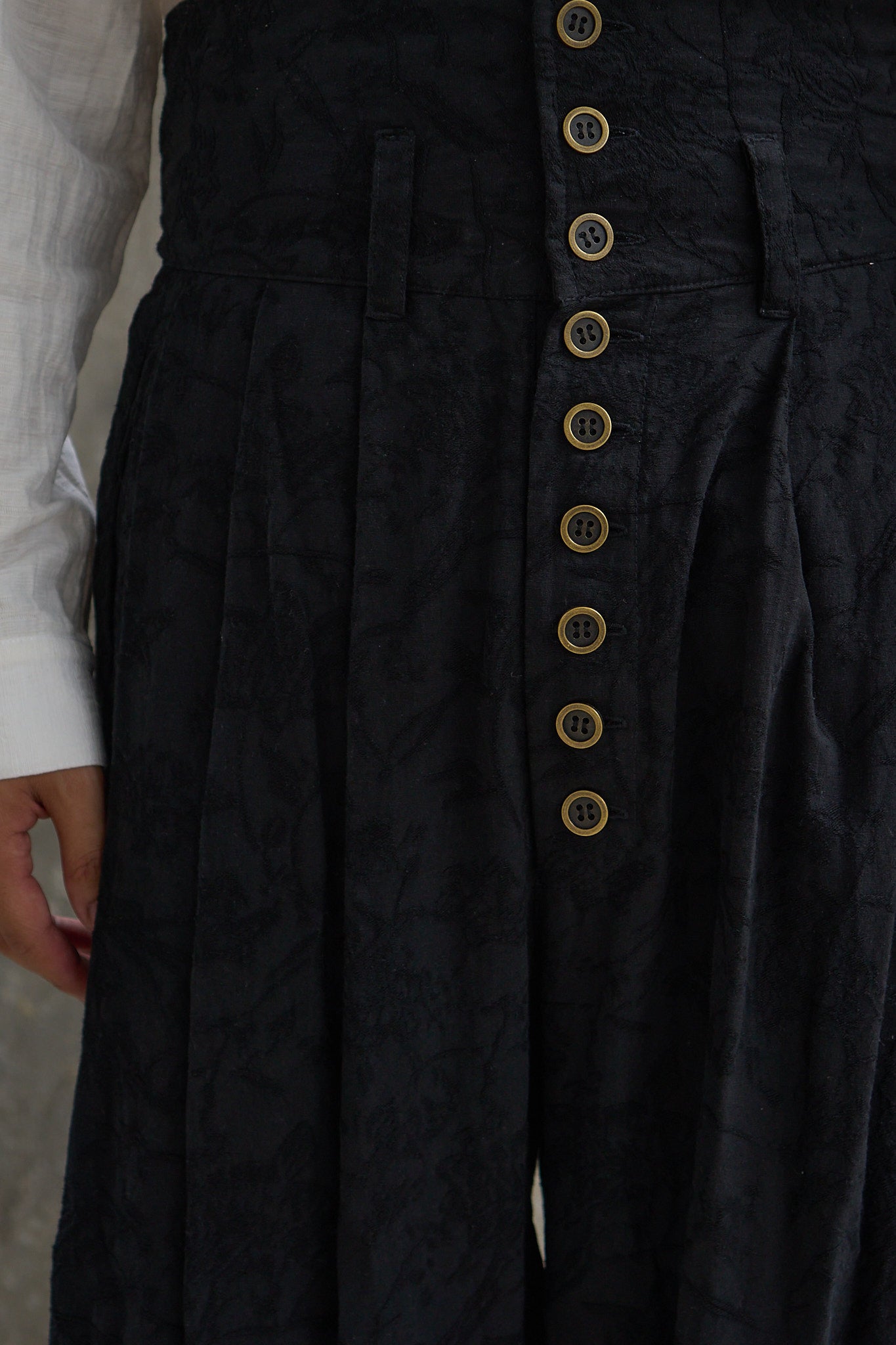 Multi-Pleated Corset Pants