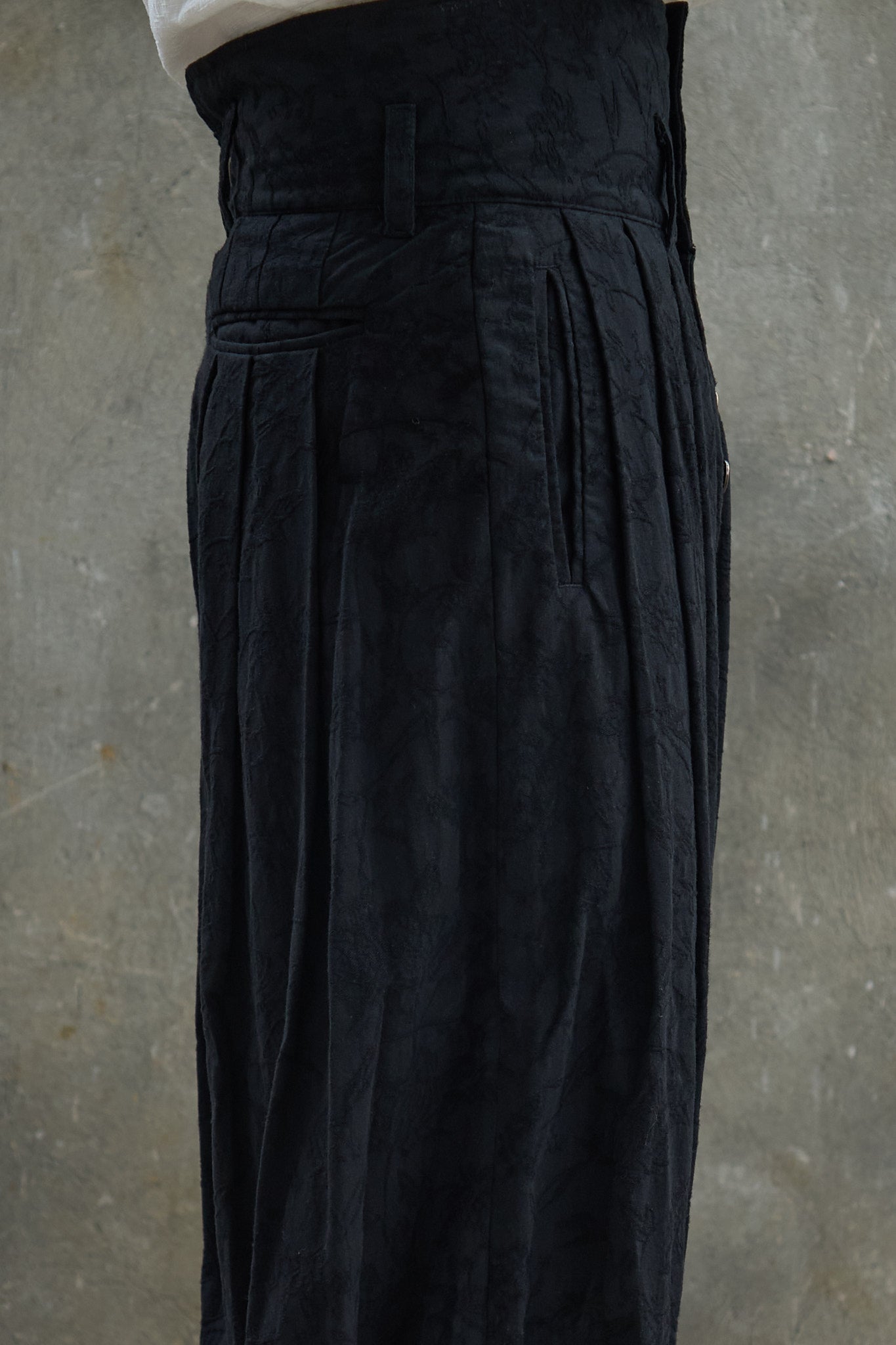 Multi-Pleated Corset Pants