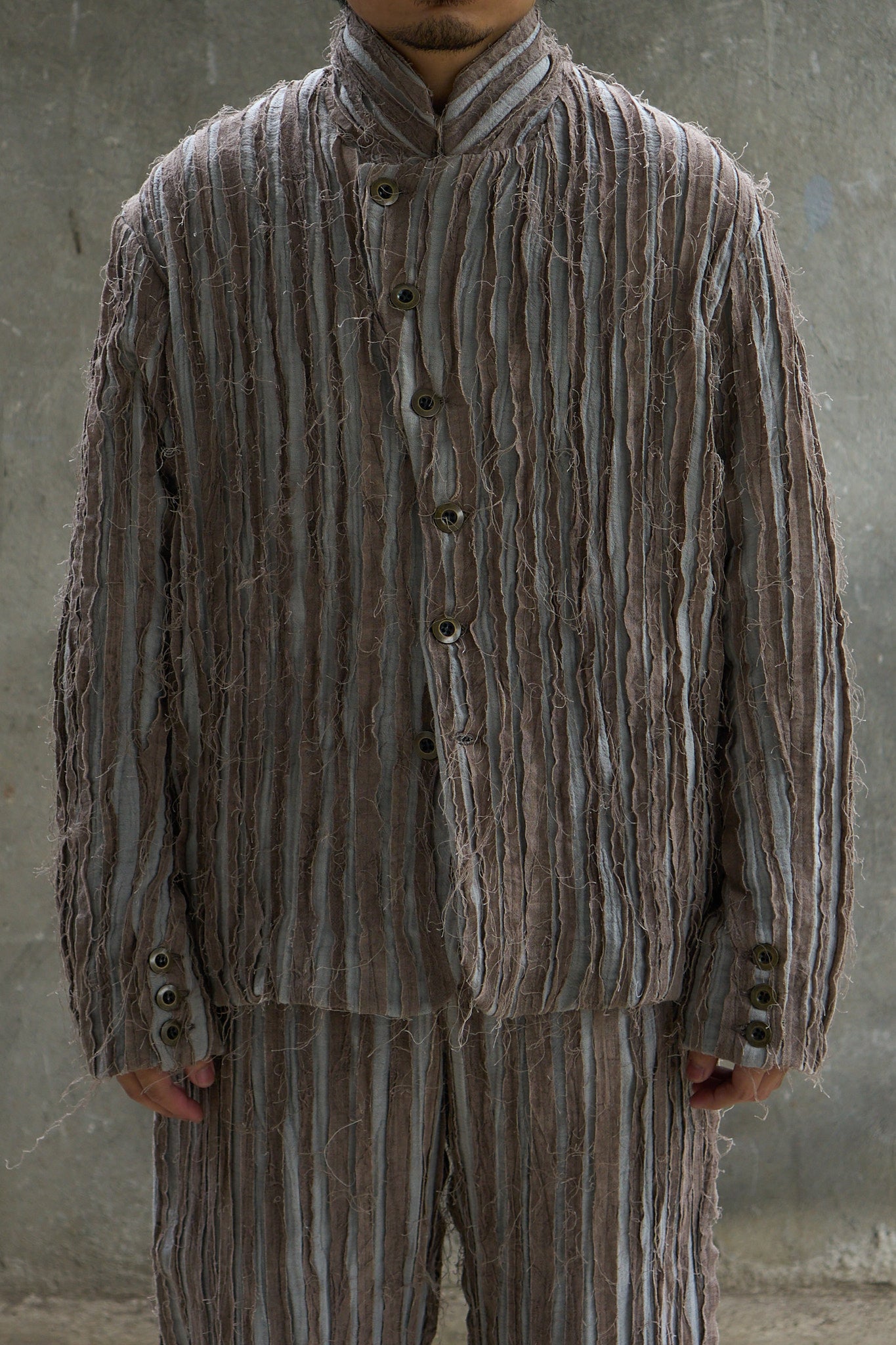 Patch Striped Jacket