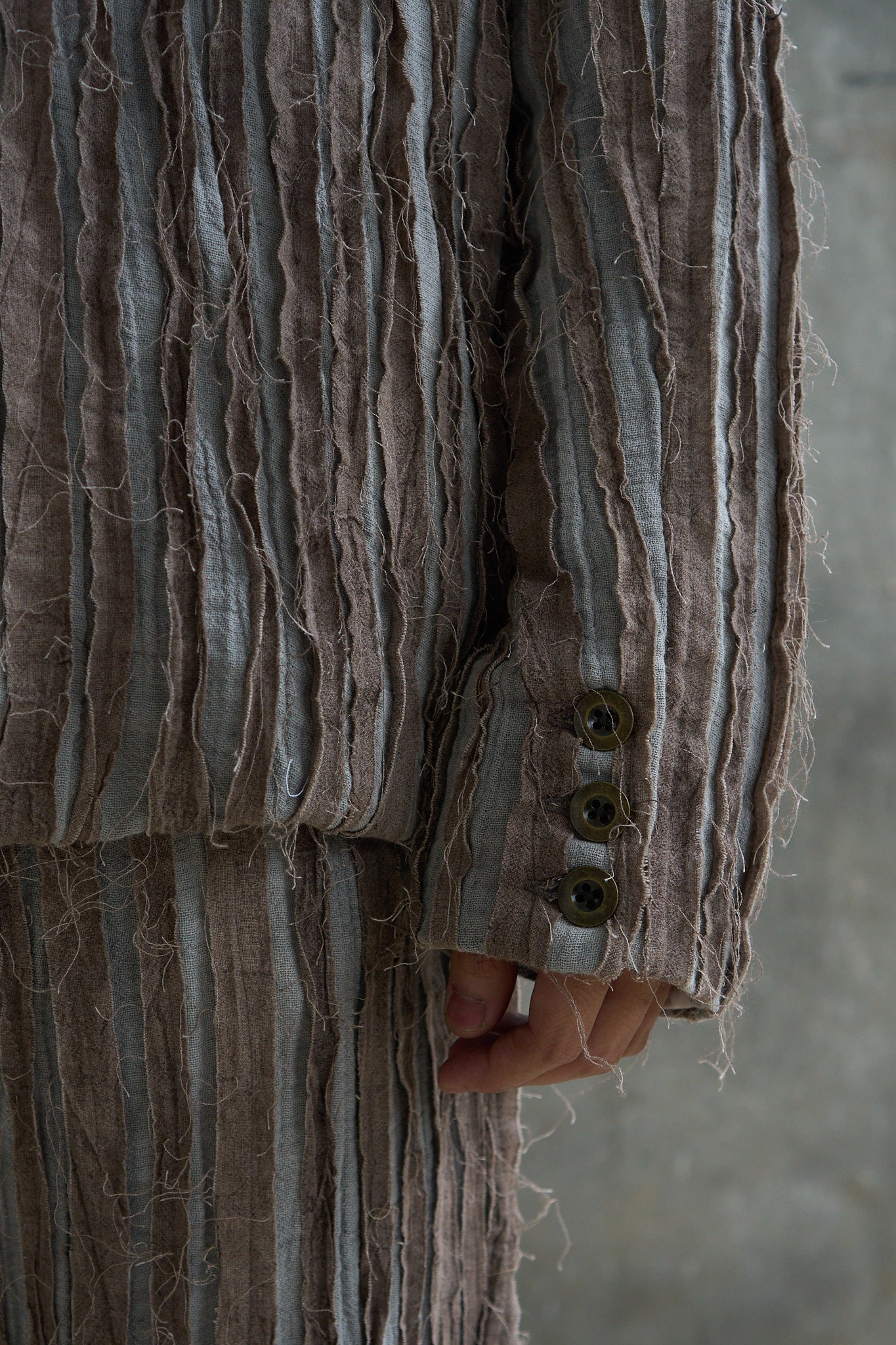 Patch Striped Jacket