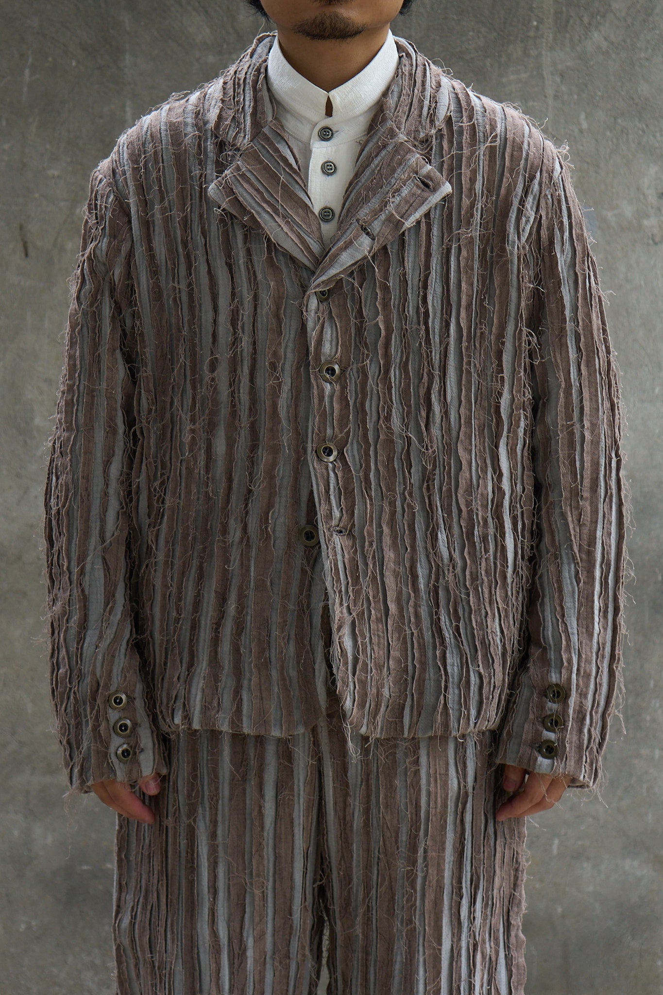 Patch Striped Jacket