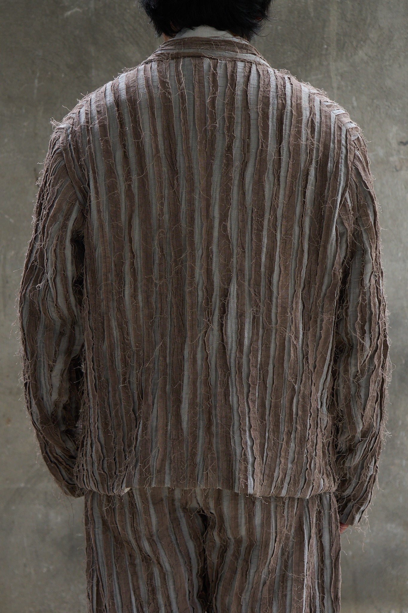 Patch Striped Jacket