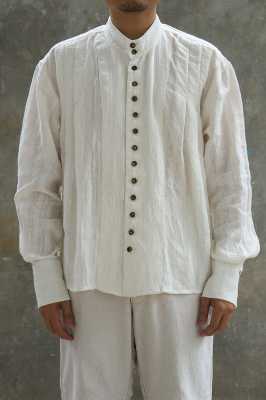 Pleated Smock Shirt