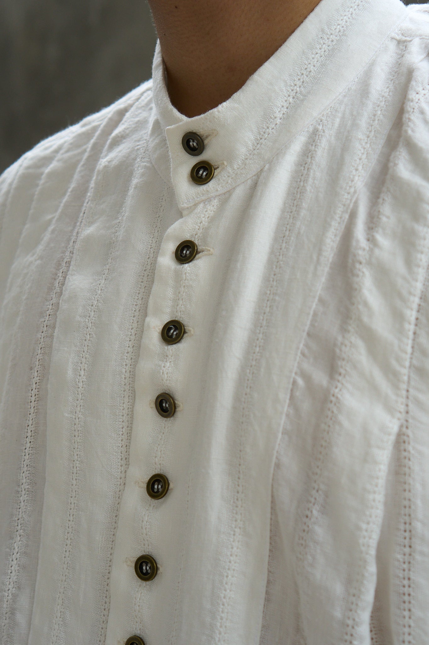 Pleated Smock Shirt