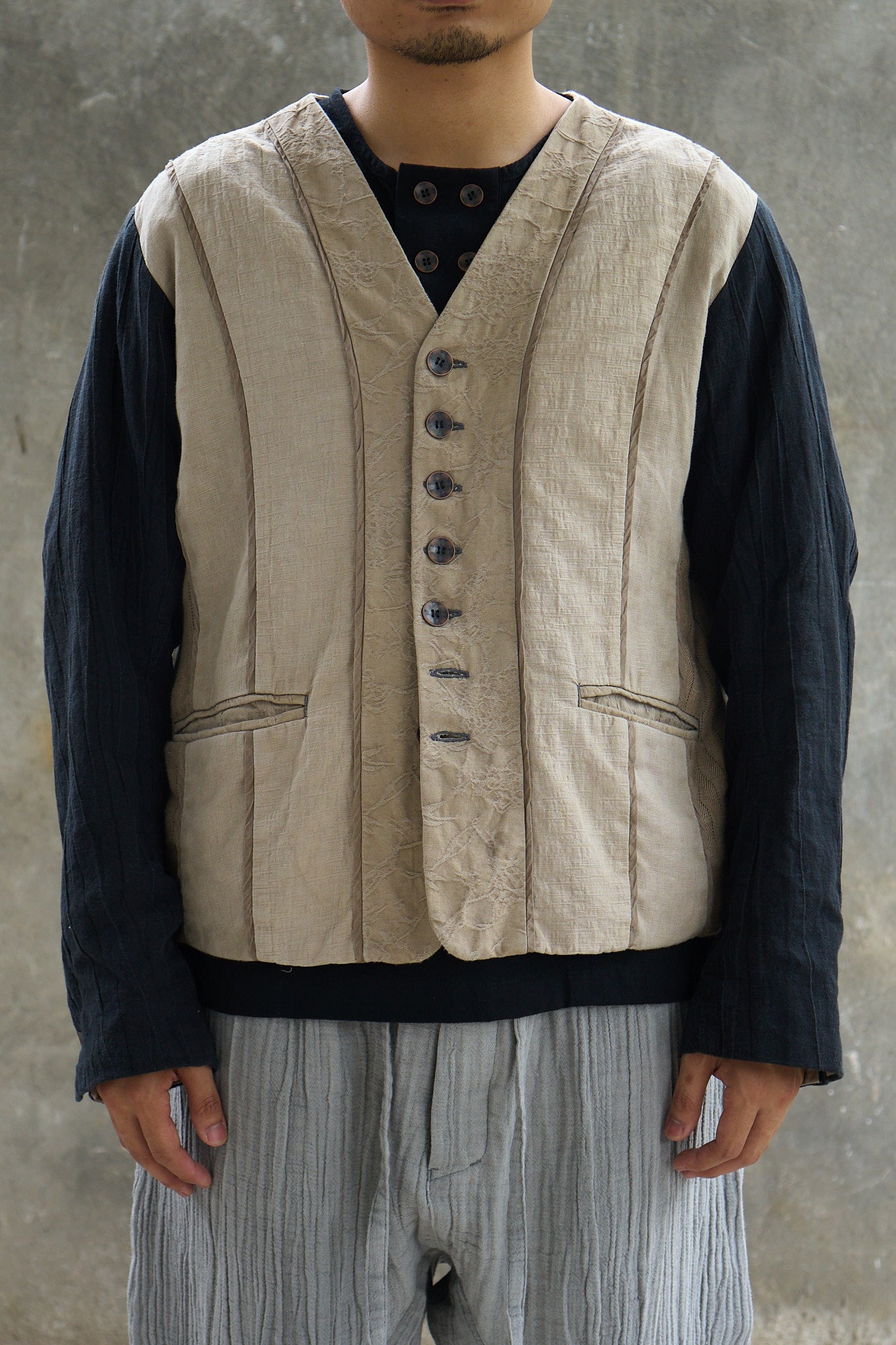 Overdyed Switching Gilet Jacket