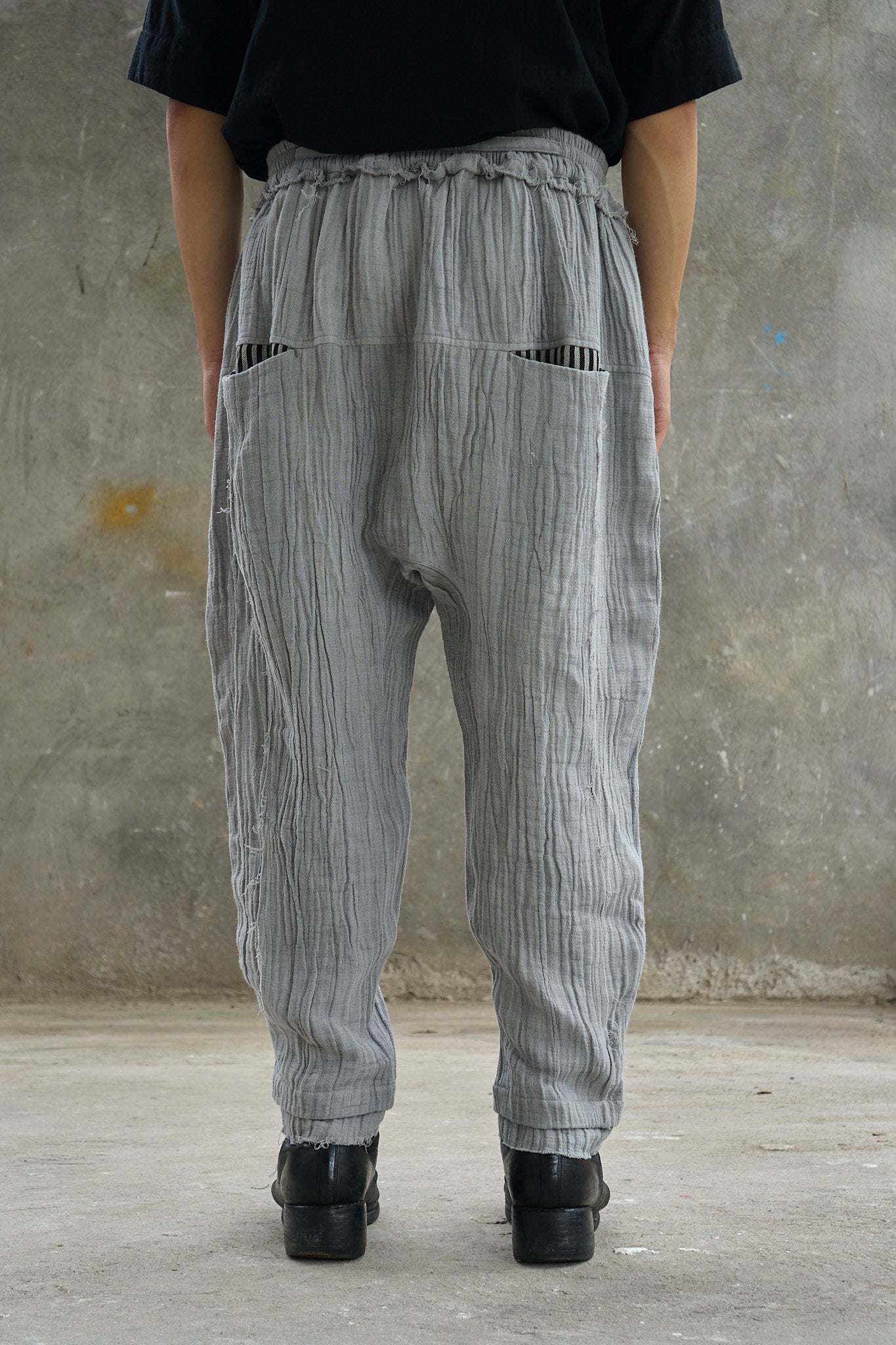 Drawstring Curved Pants Type II
