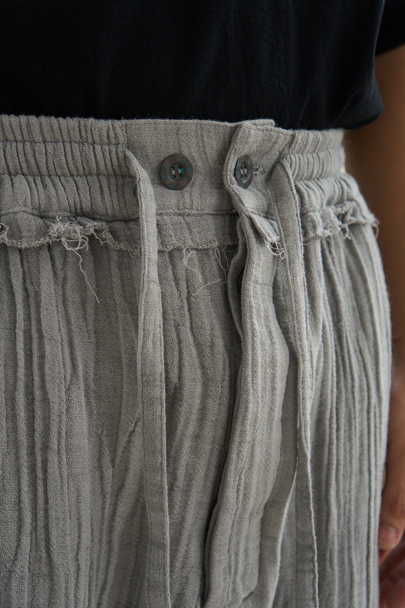 Drawstring Curved Pants Type II