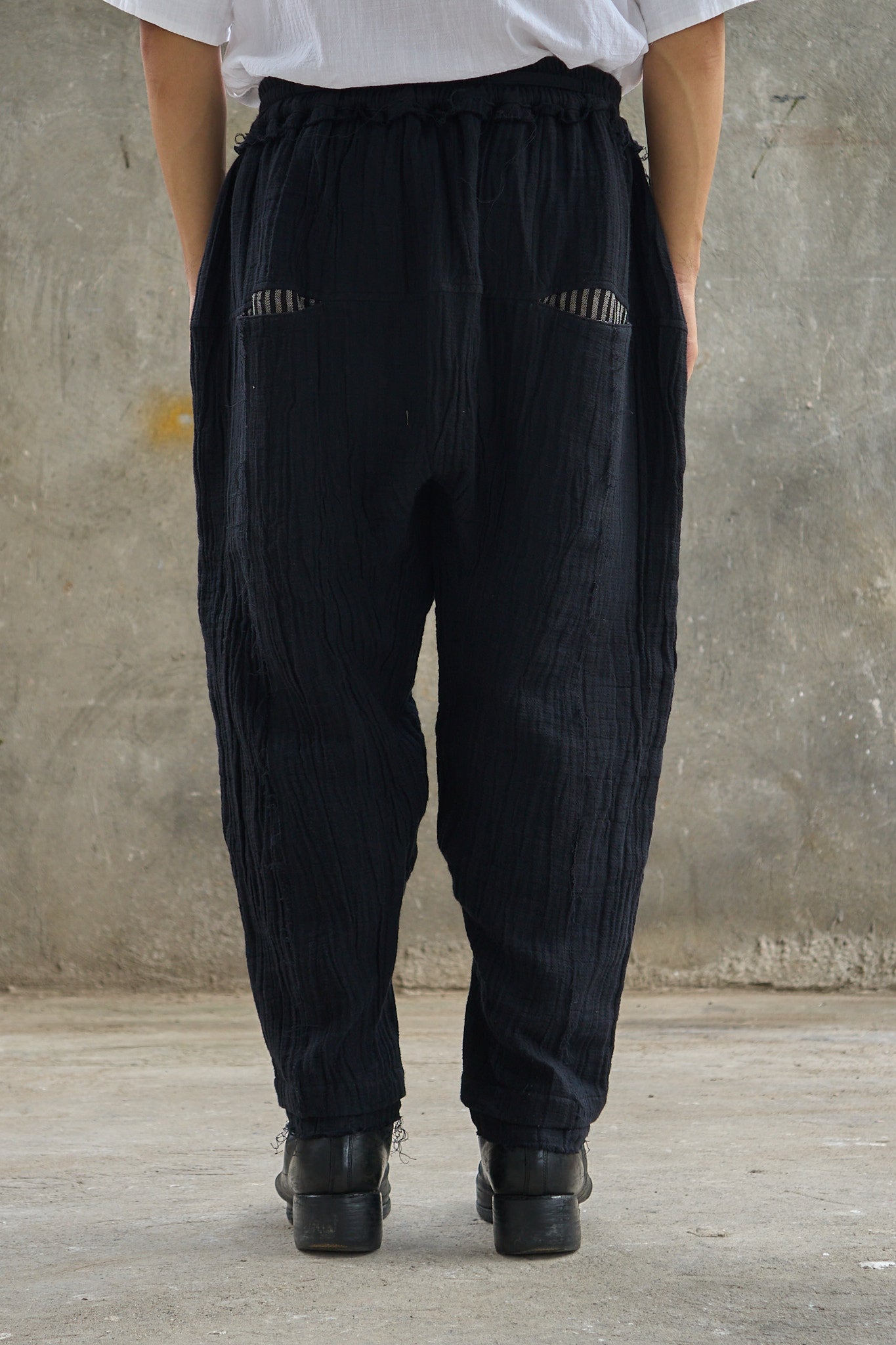 Drawstring Curved Pants Type II