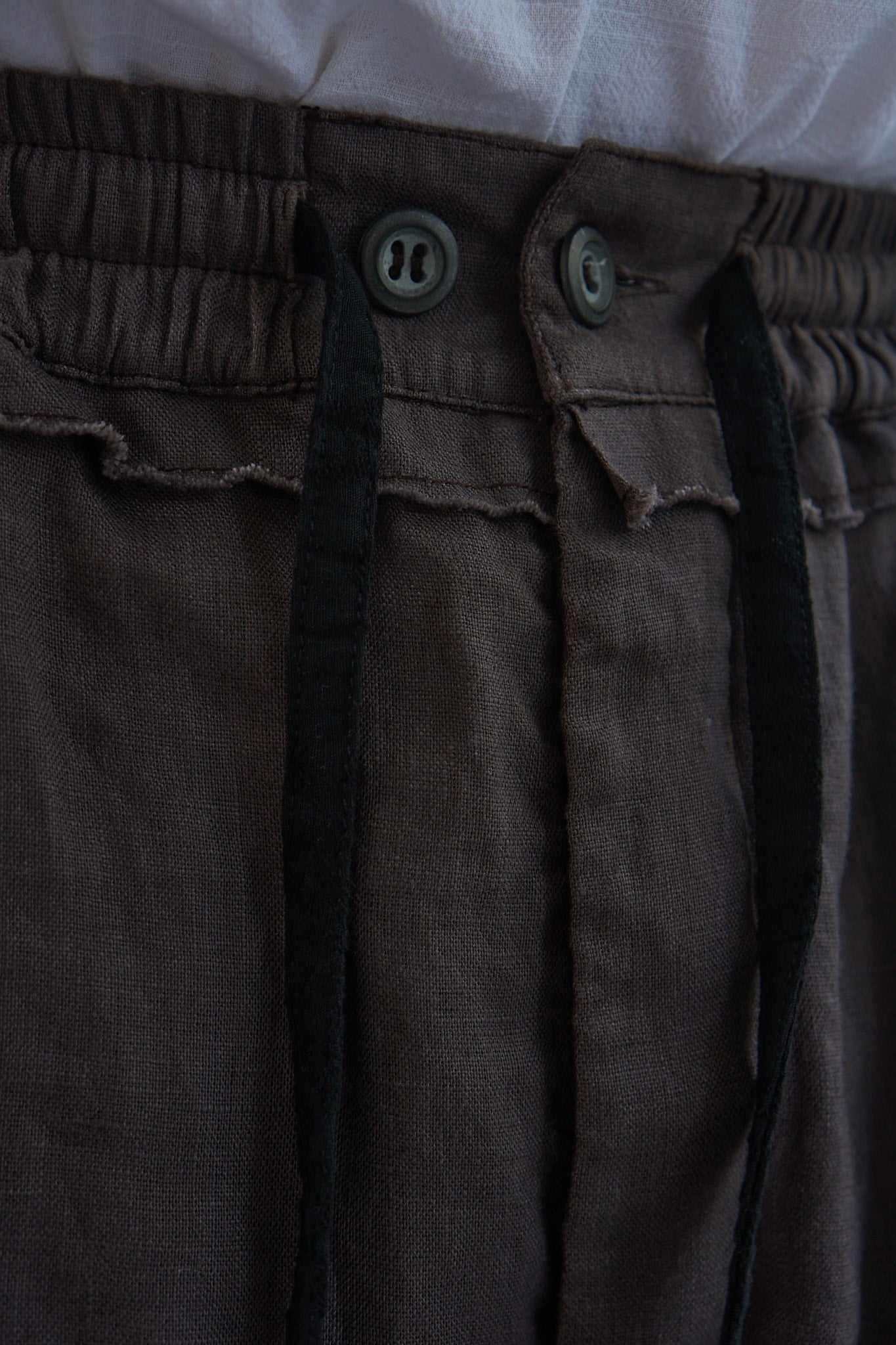 Drawstring Curved Shorts