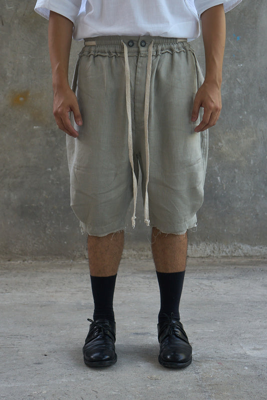 Drawstring Curved Shorts