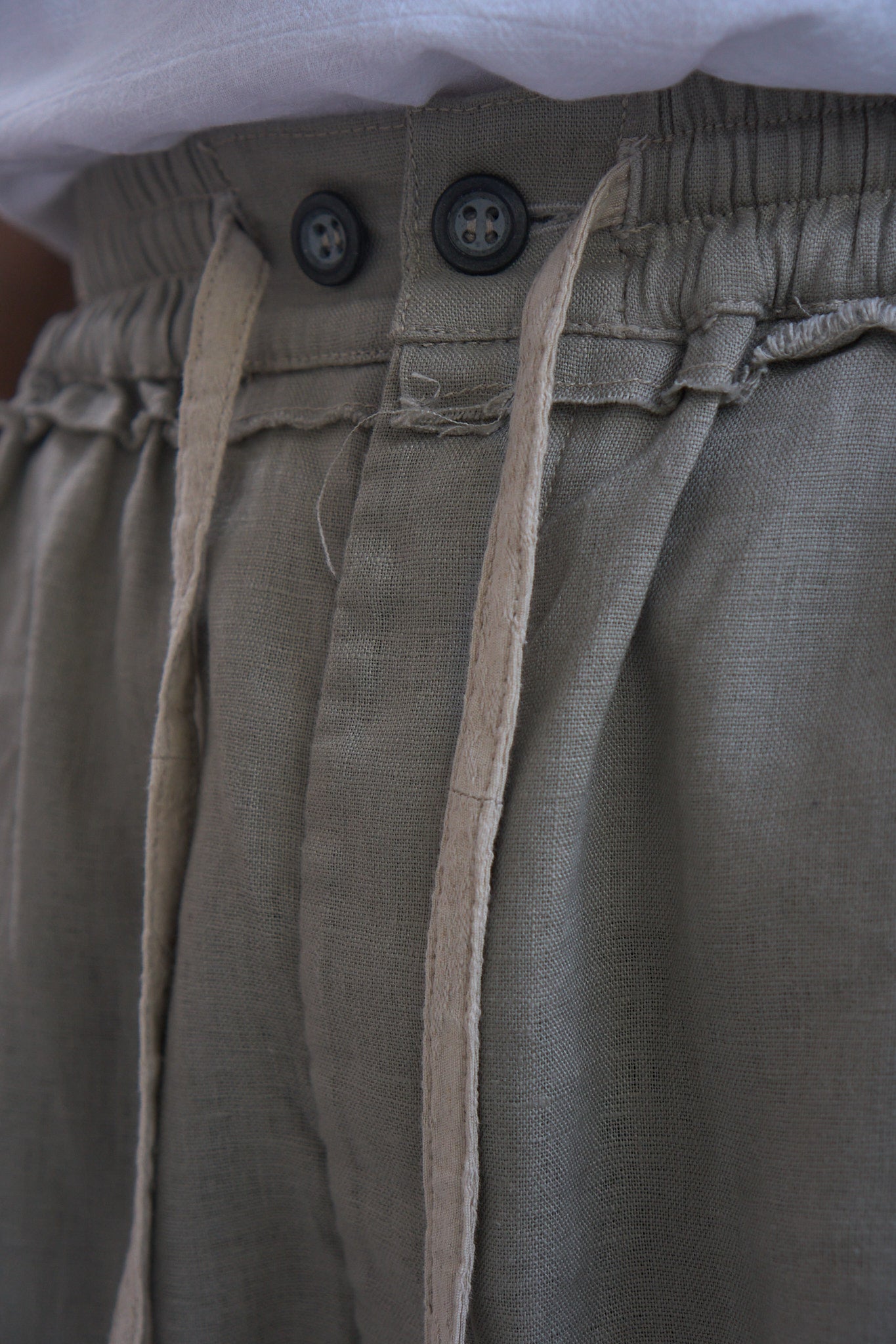 Drawstring Curved Shorts