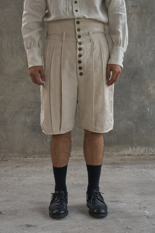 Multi-Pleated Corset Shorts