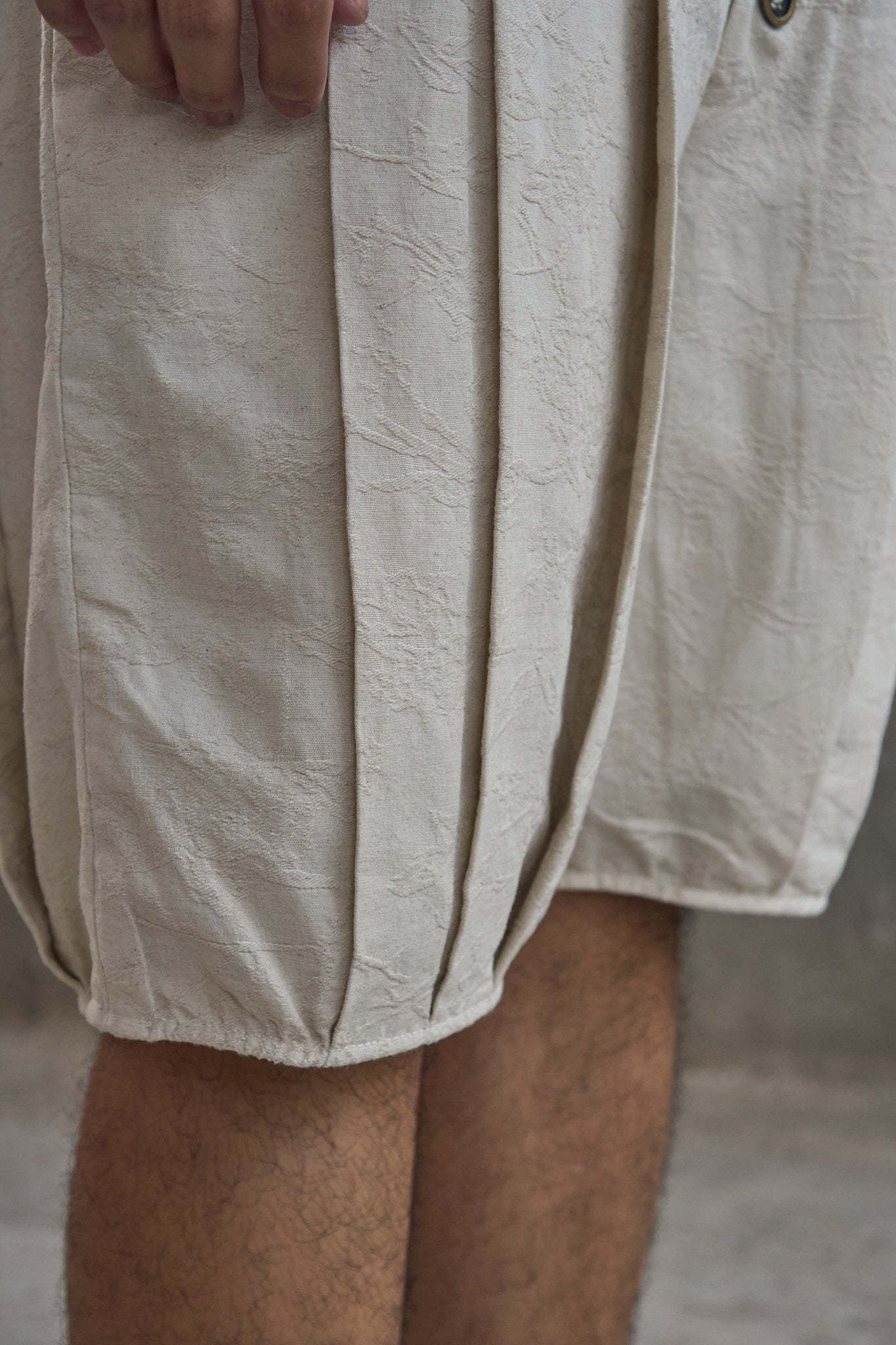 Multi-Pleated Corset Shorts