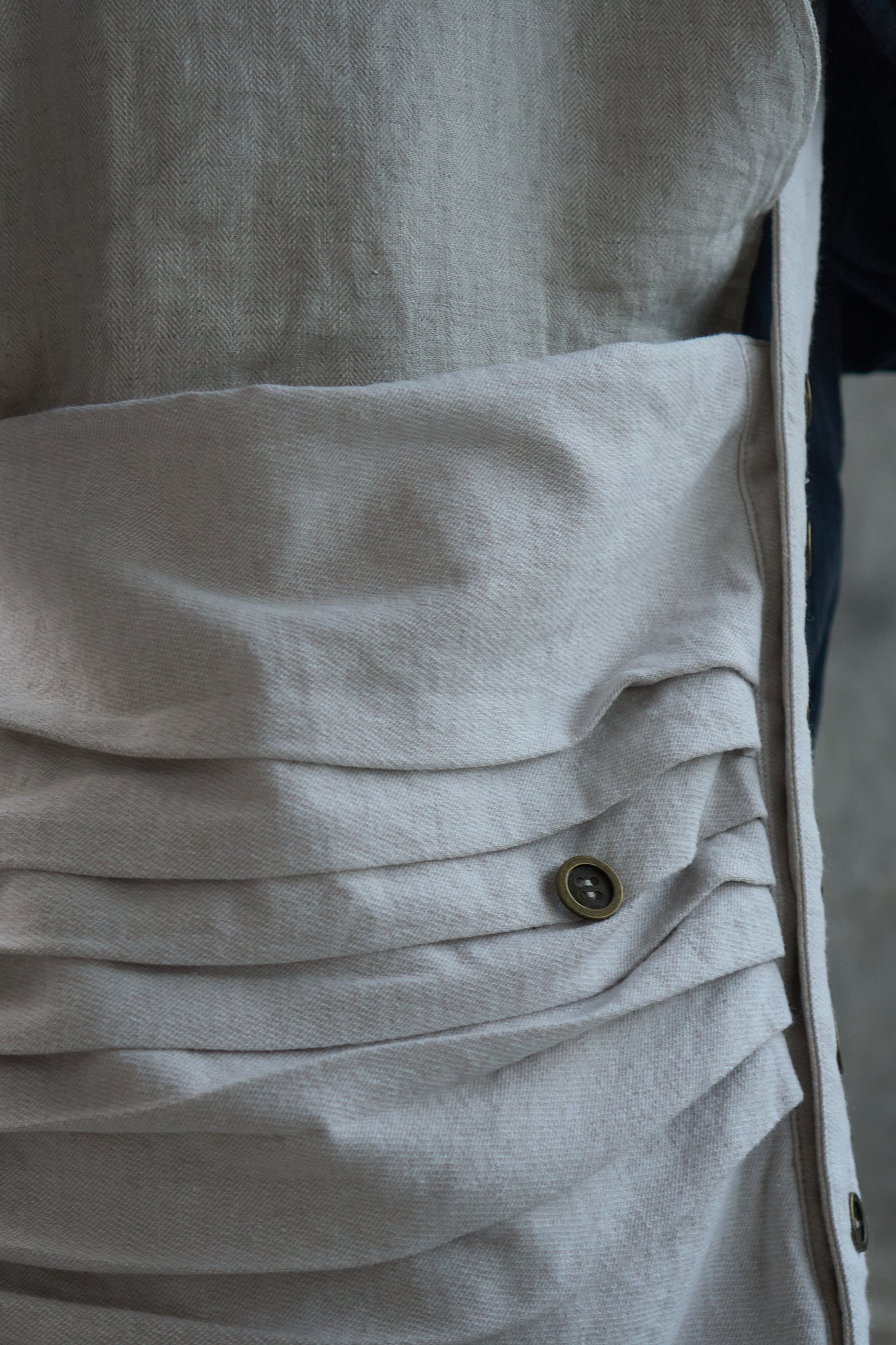 Multi-Button Ruched Crossbody Bag