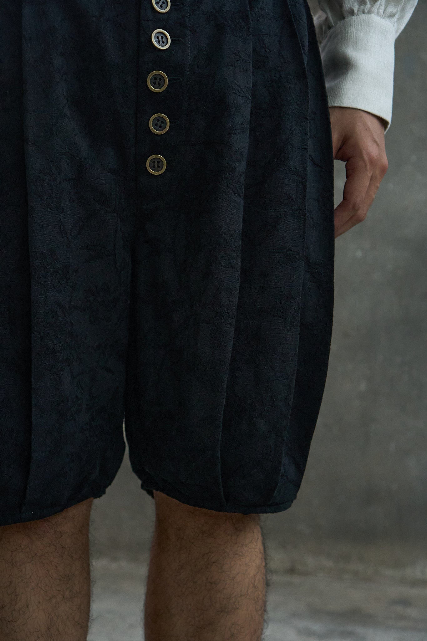 Multi-Pleated Corset Shorts