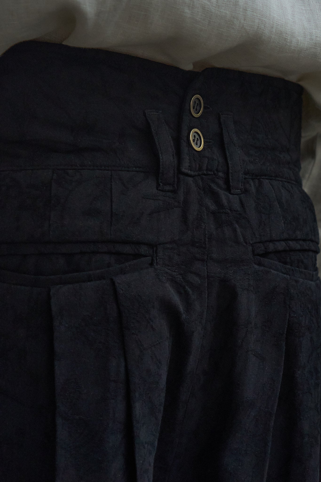 Multi-Pleated Corset Shorts