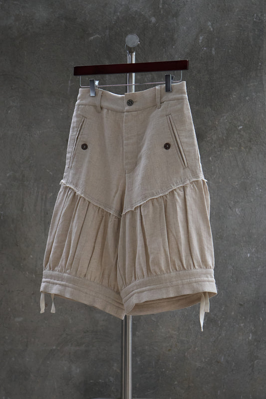 Gathered Balloon Shorts
