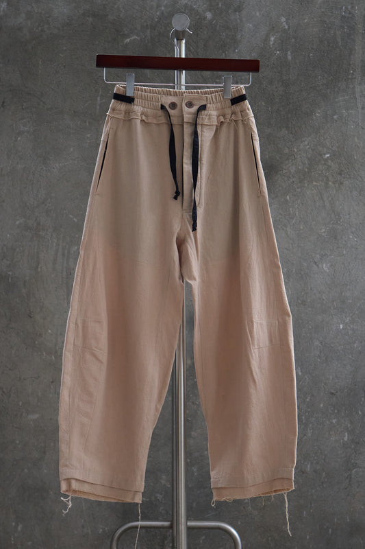 Drawstring Curved Pants