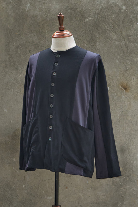 Switching Collarless Jacket