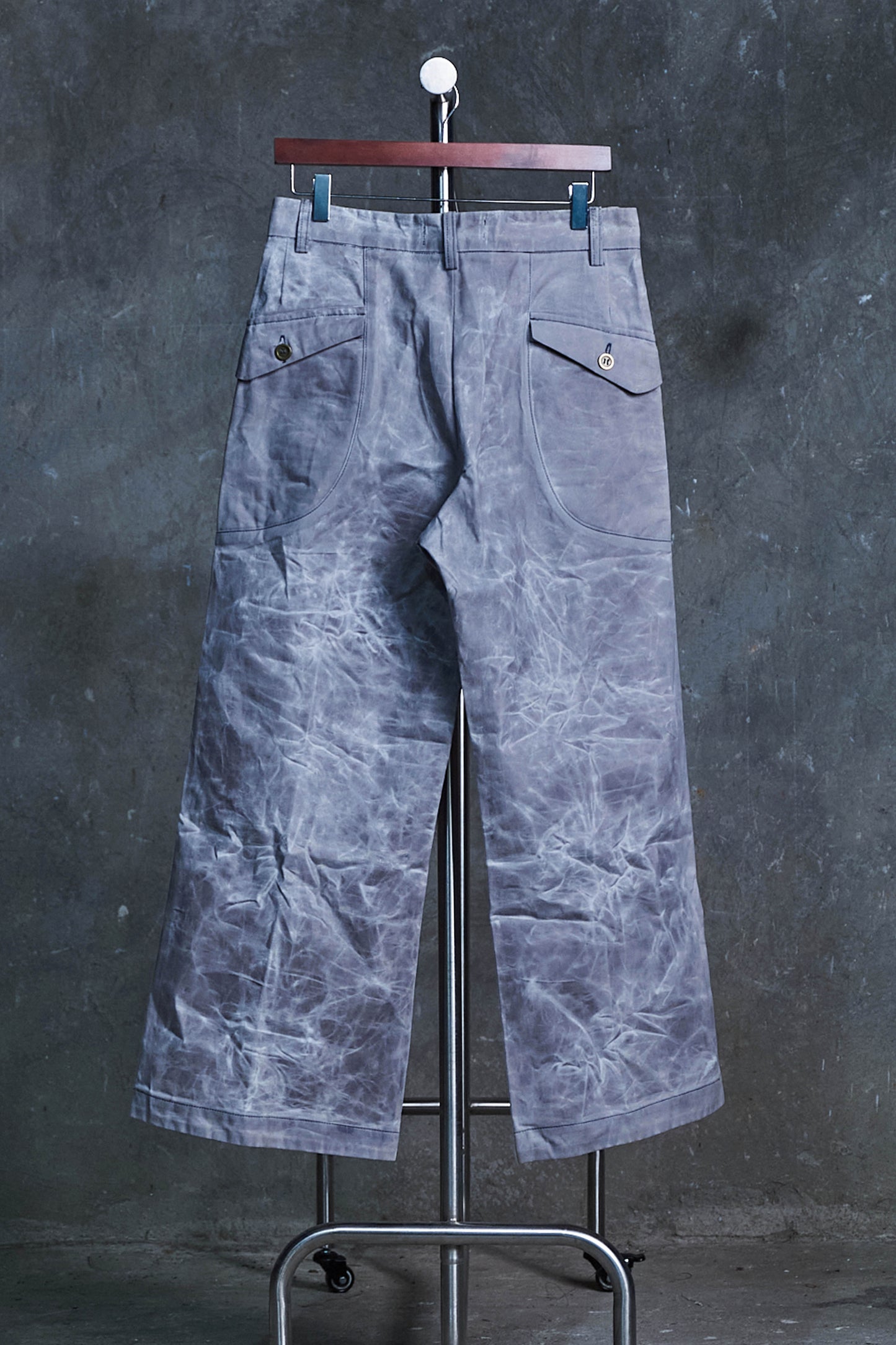 Waxed Wide Pants